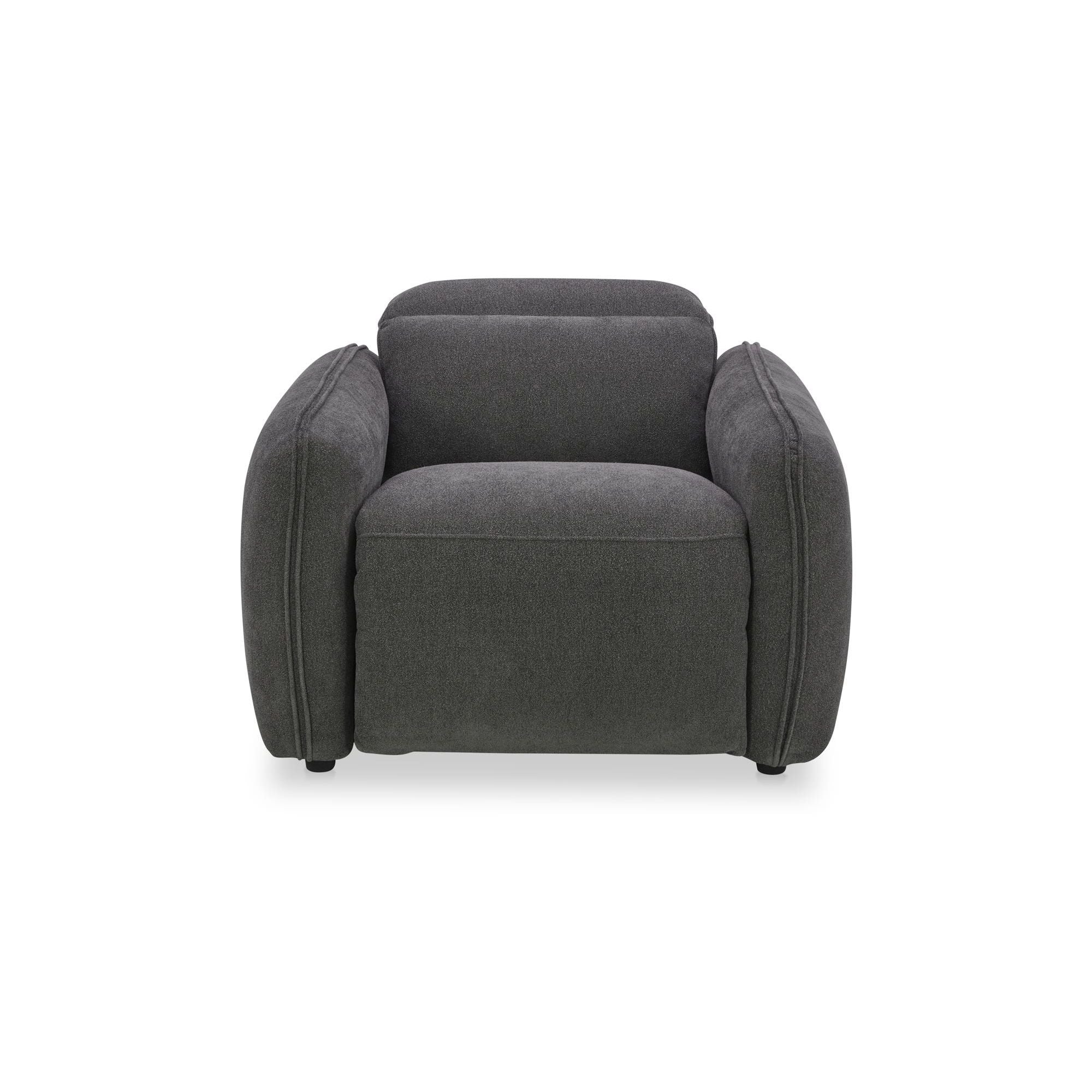 Moe's Home Collection Eli Dusk Grey Power Recliner Chair