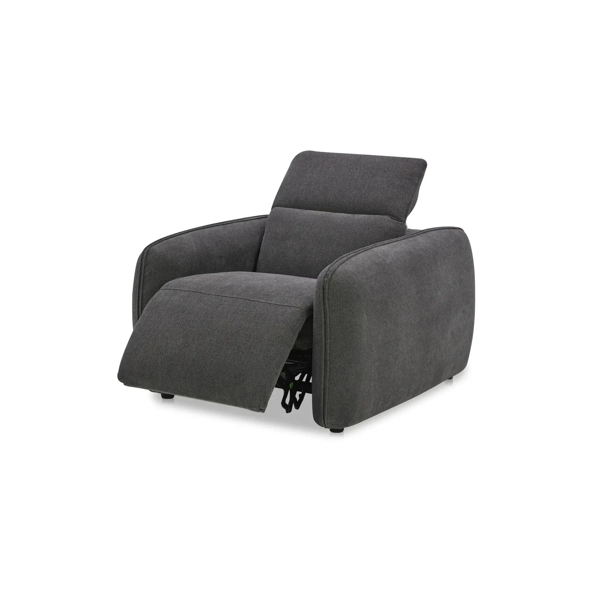 Moe's Home Collection Eli Dusk Grey Power Recliner Chair - Image 3