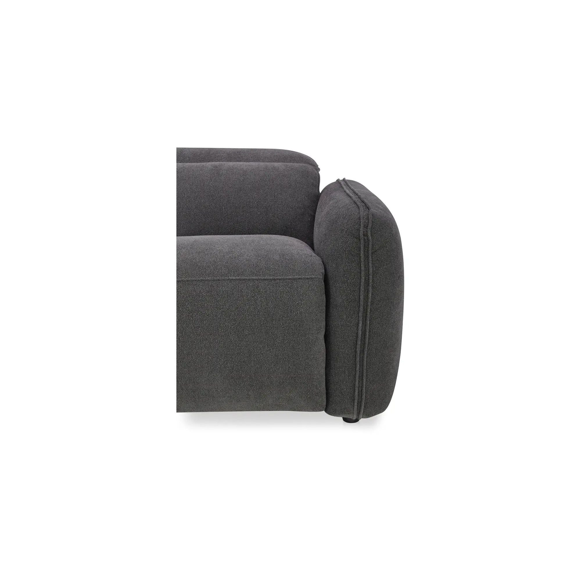 Moe's Home Collection Eli Dusk Grey Power Recliner Chair - Image 4