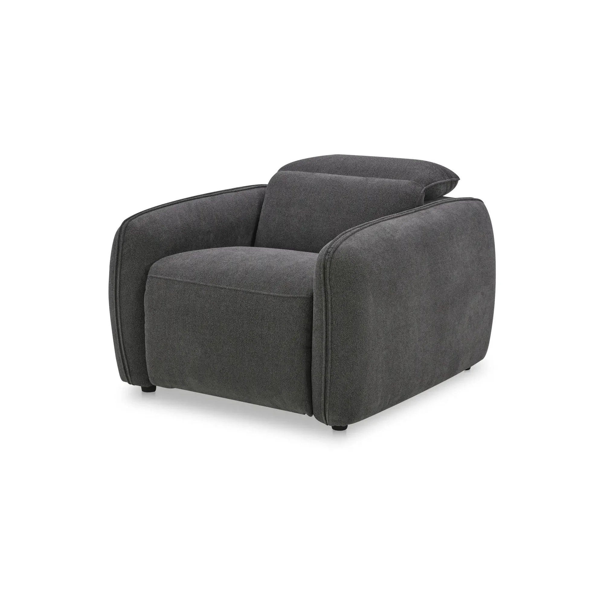 Moe's Home Collection Eli Dusk Grey Power Recliner Chair - Image 6