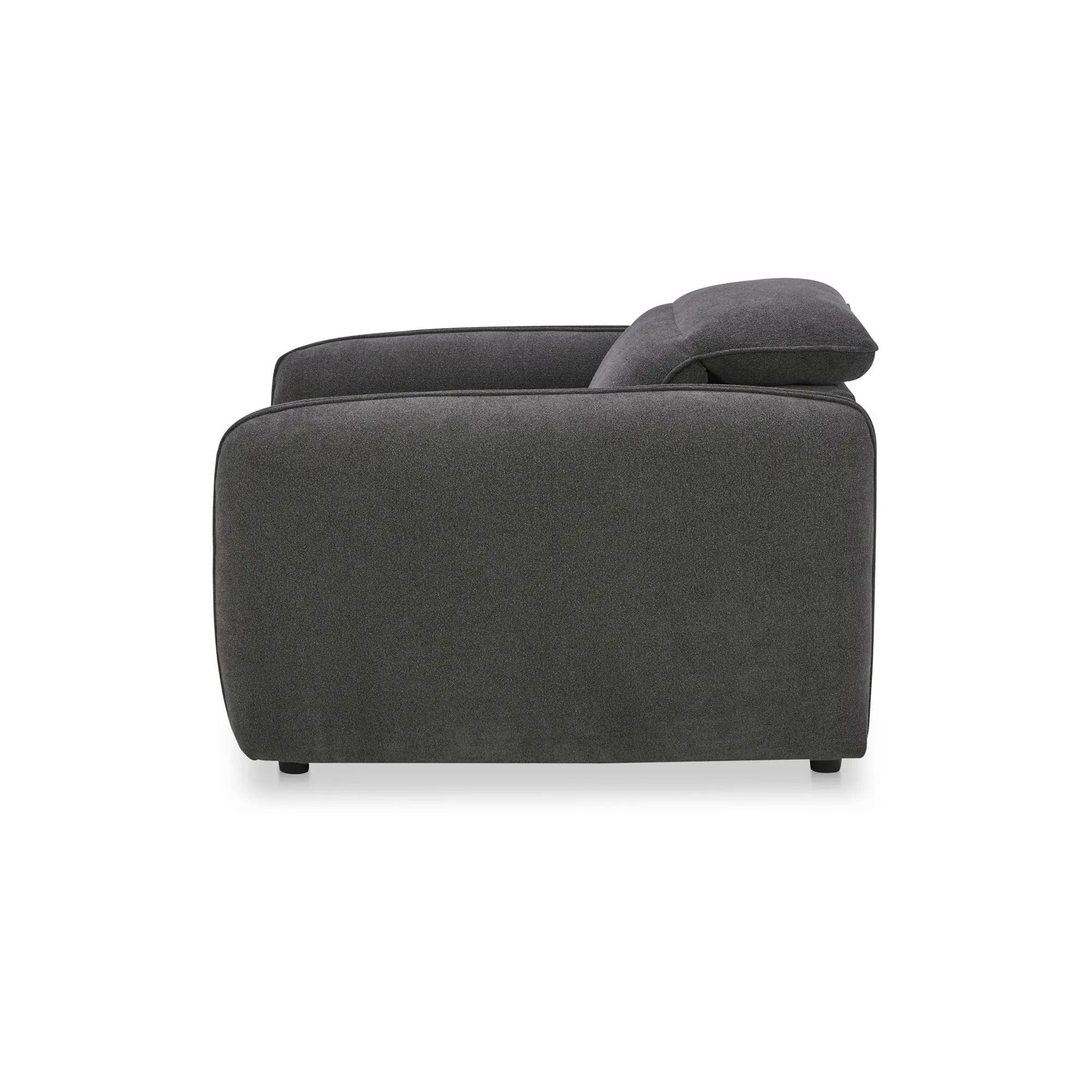 Moe's Home Collection Eli Dusk Grey Power Recliner Chair - Image 8
