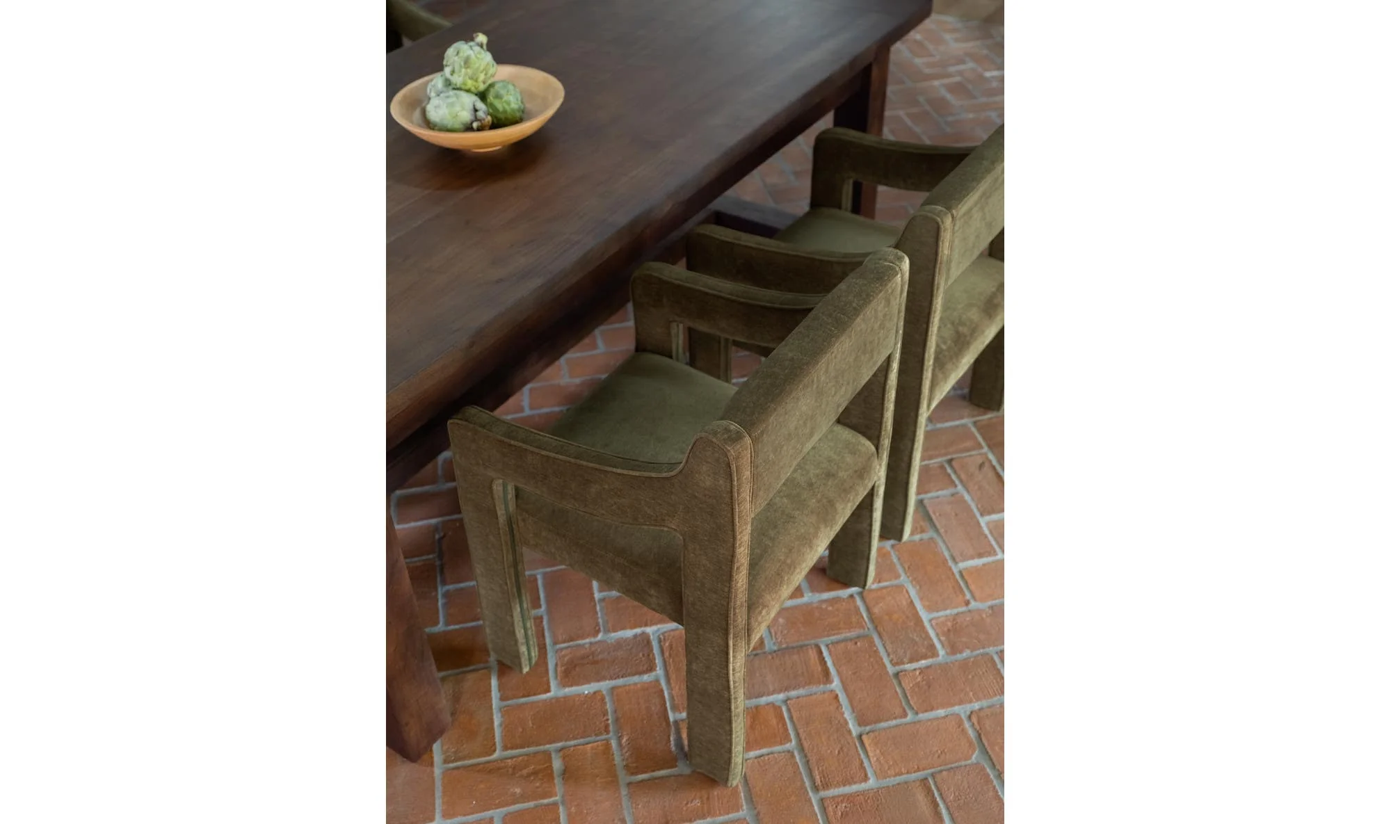 Moe's Home Elise Dining Chair Cedar Green - Image 4