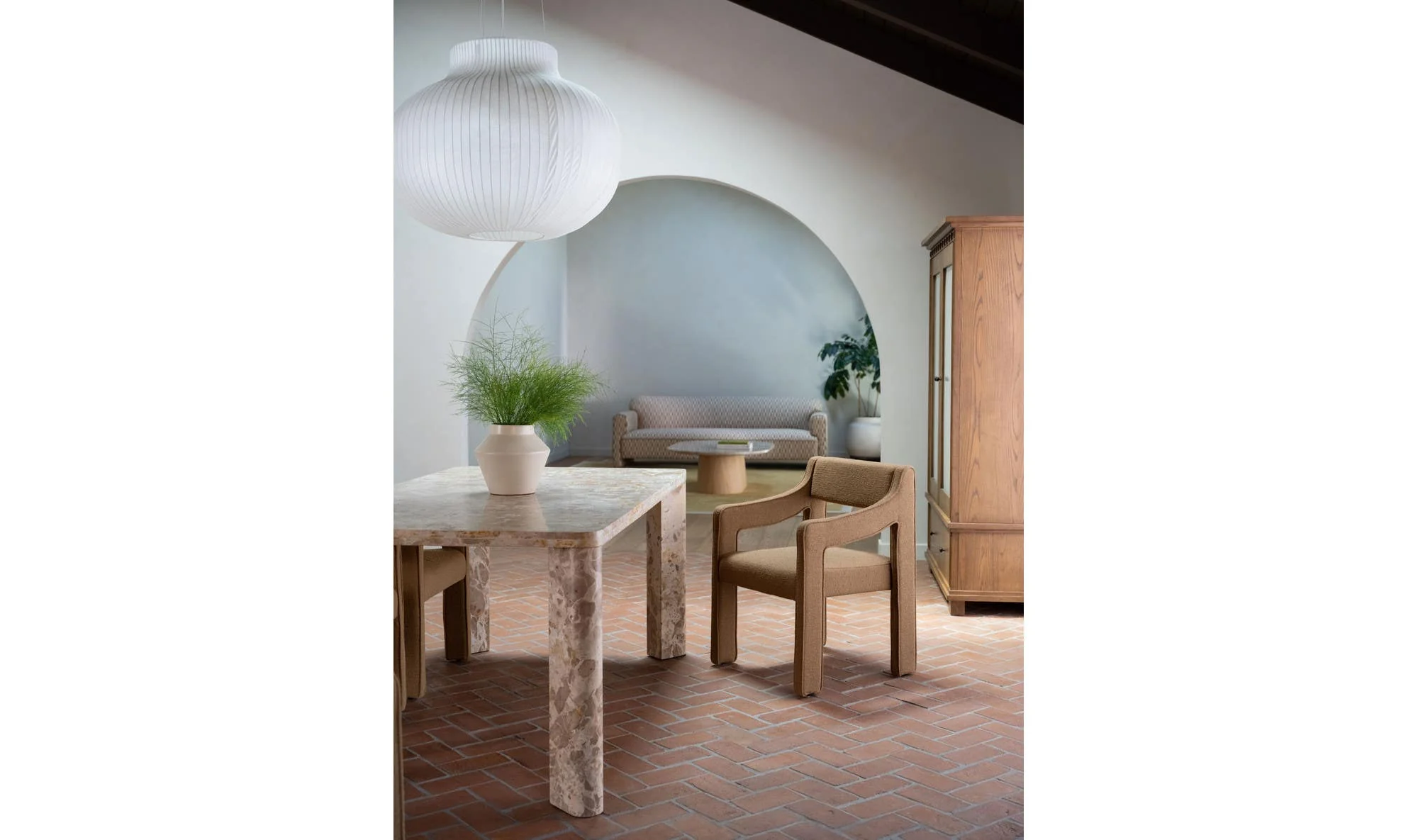 Moe's Home Elise Dining Chair Ochre - Image 4