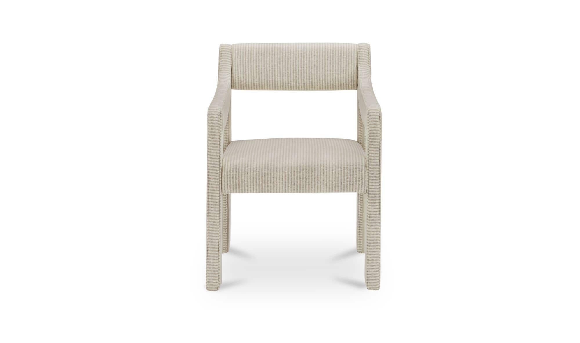 Moe's Home Elise Dining Chair Stripe