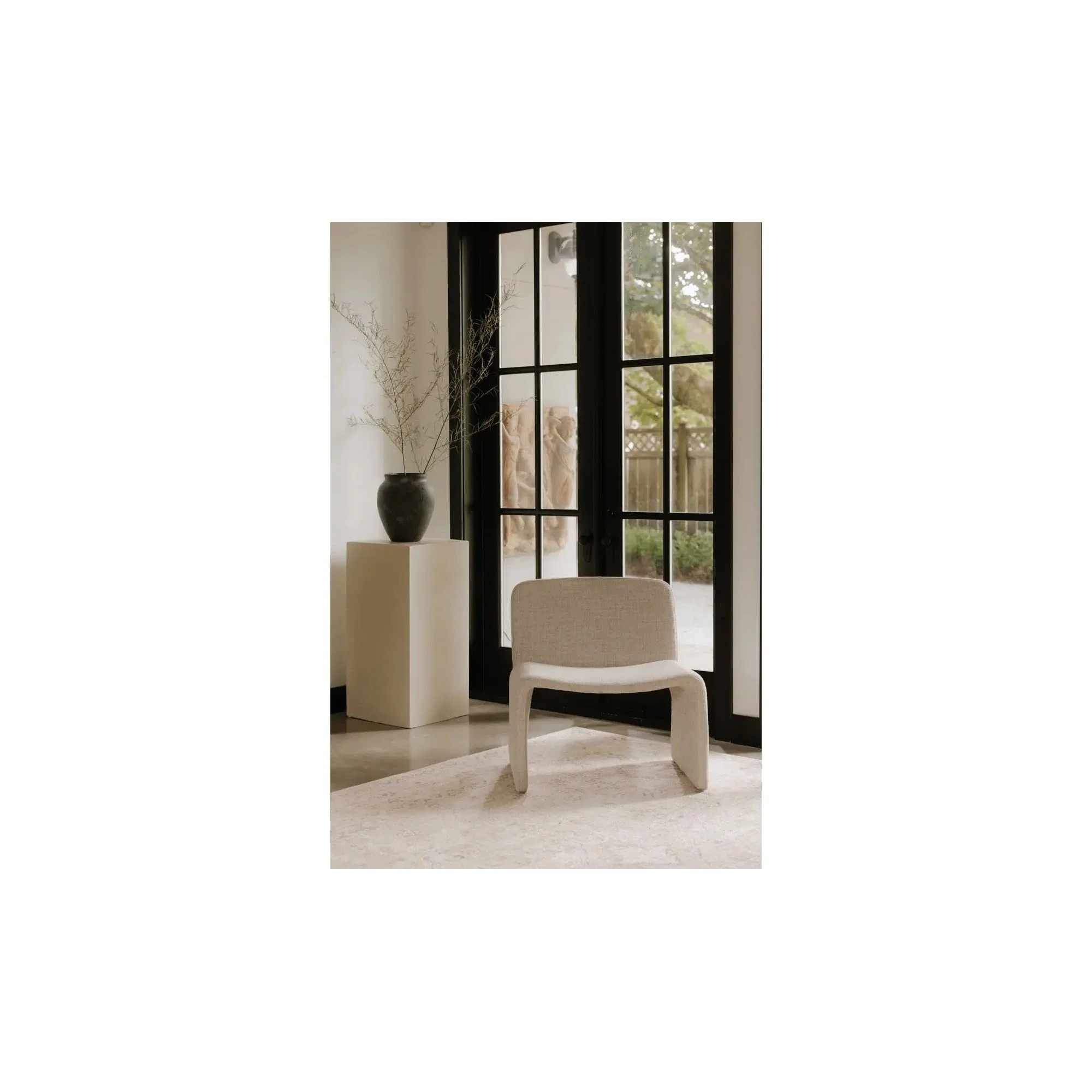 Moe's Home Collection Ella Beige Accent Chair - Image 3