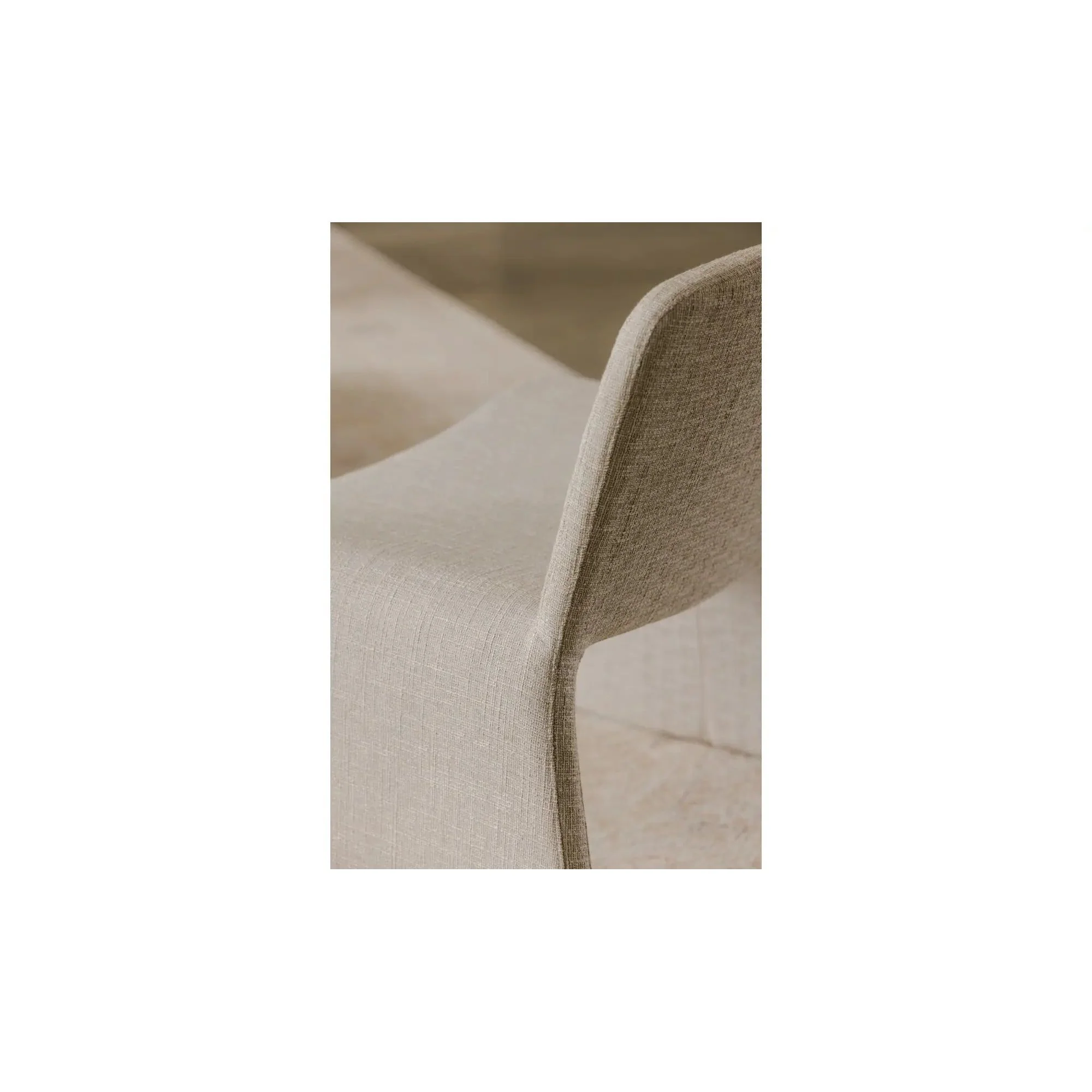 Moe's Home Collection Ella Beige Accent Chair - Image 4
