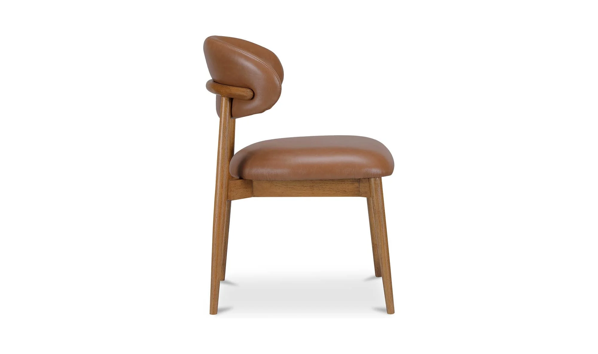 Moe's Home Ellie Dining Chair Brown Leather - Image 4