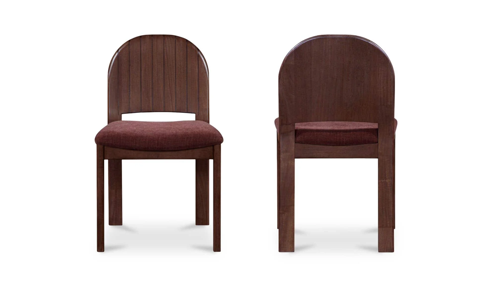 Moe's Home Emil Dining Chair Berry-Set of Two - Image 3
