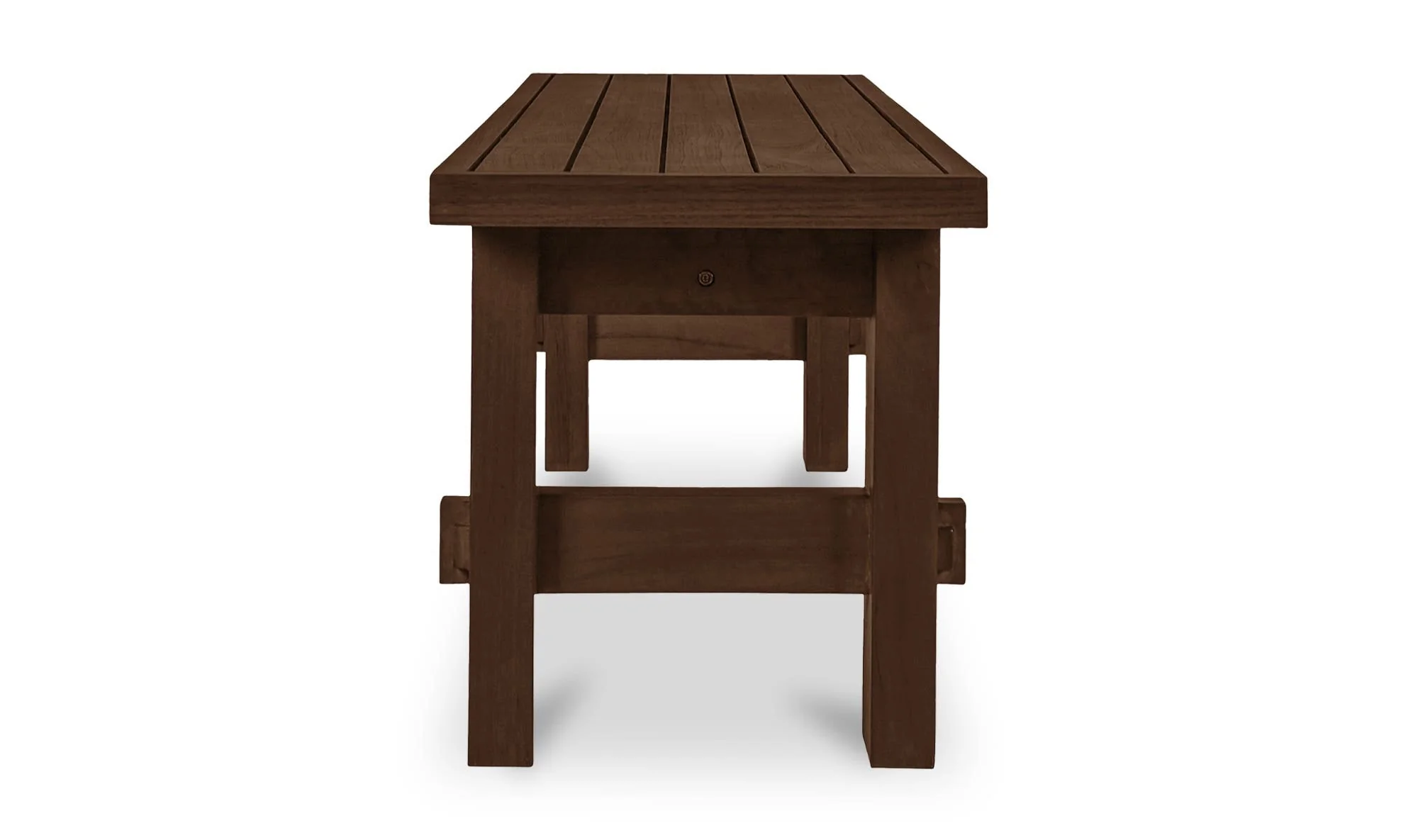 Moe's Home Esmond Outdoor Dining Bench Brown - Image 9