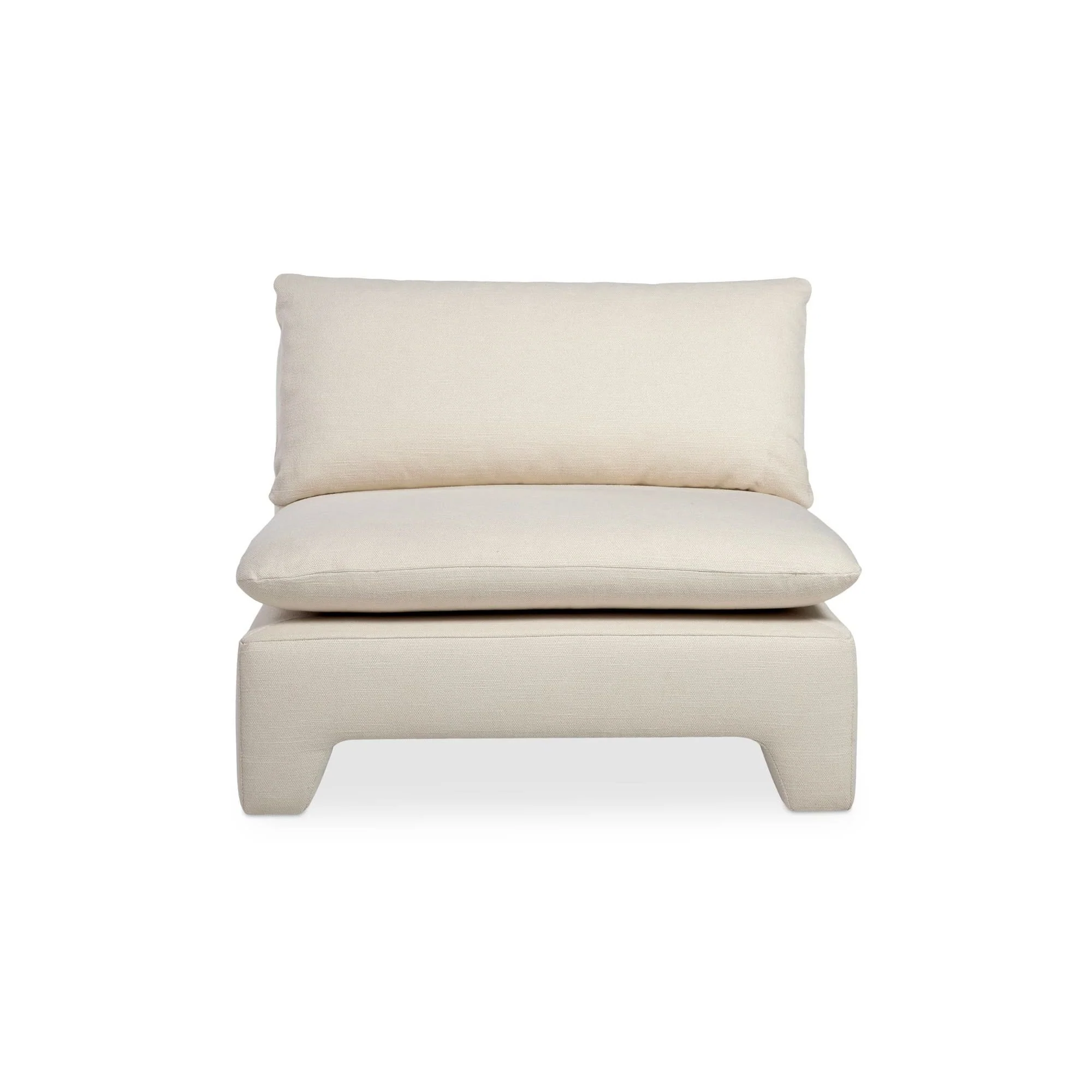 Moe's Home Collection Estelle Cream Lounge Chair