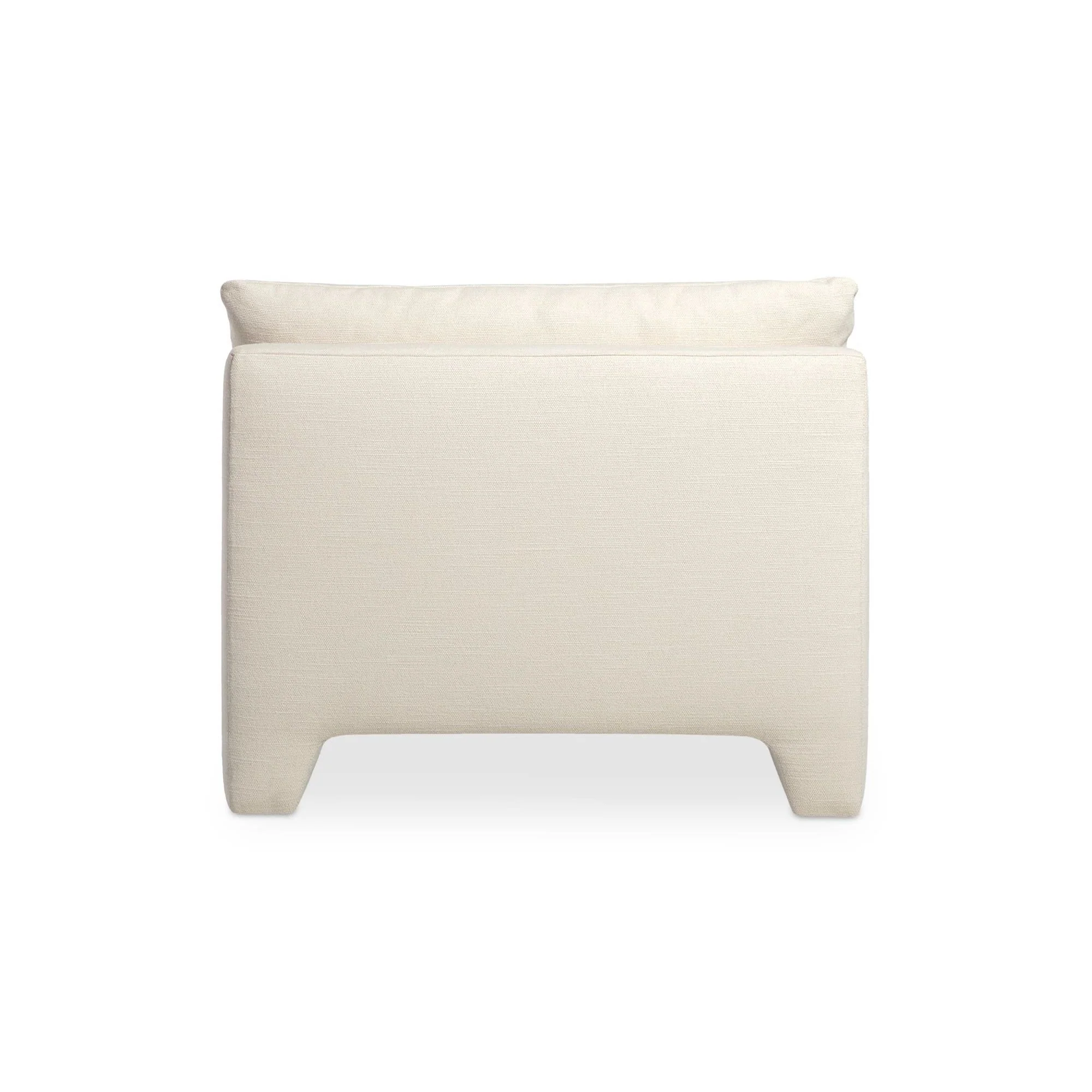 Moe's Home Collection Estelle Cream Lounge Chair - Image 4