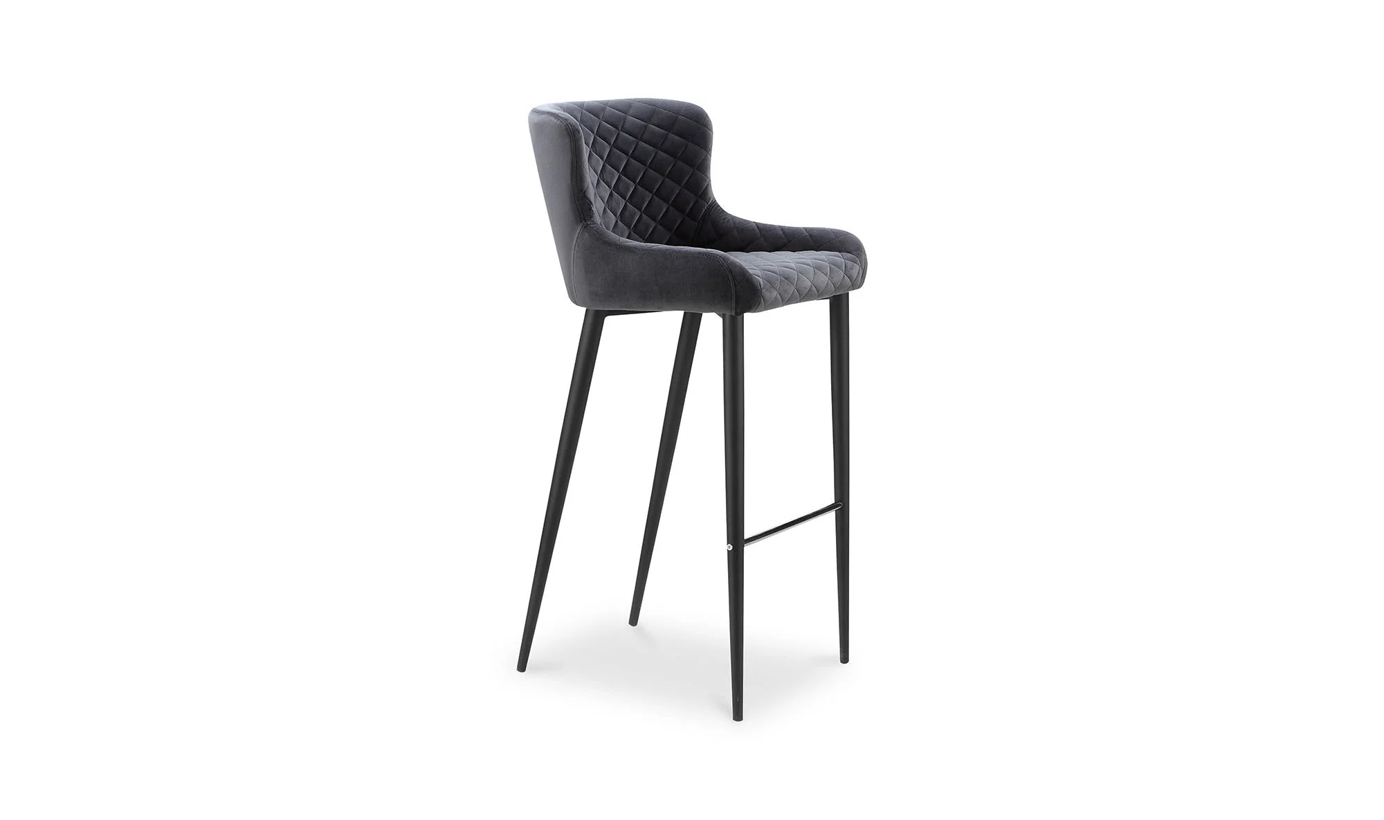 Moe's Home Etta Bar Stool Dark Grey - Image 3