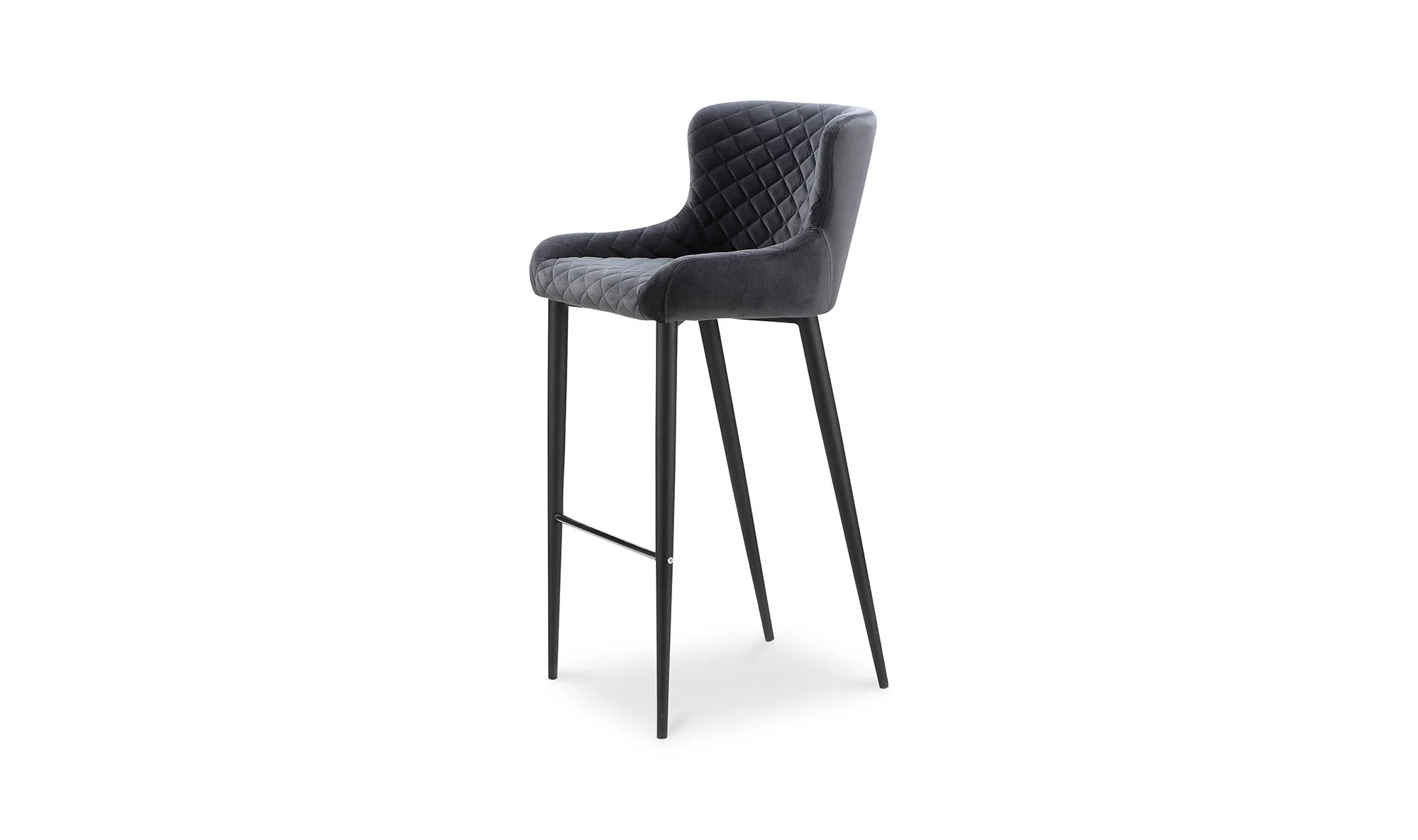 Moe's Home Etta Bar Stool Dark Grey - Image 4