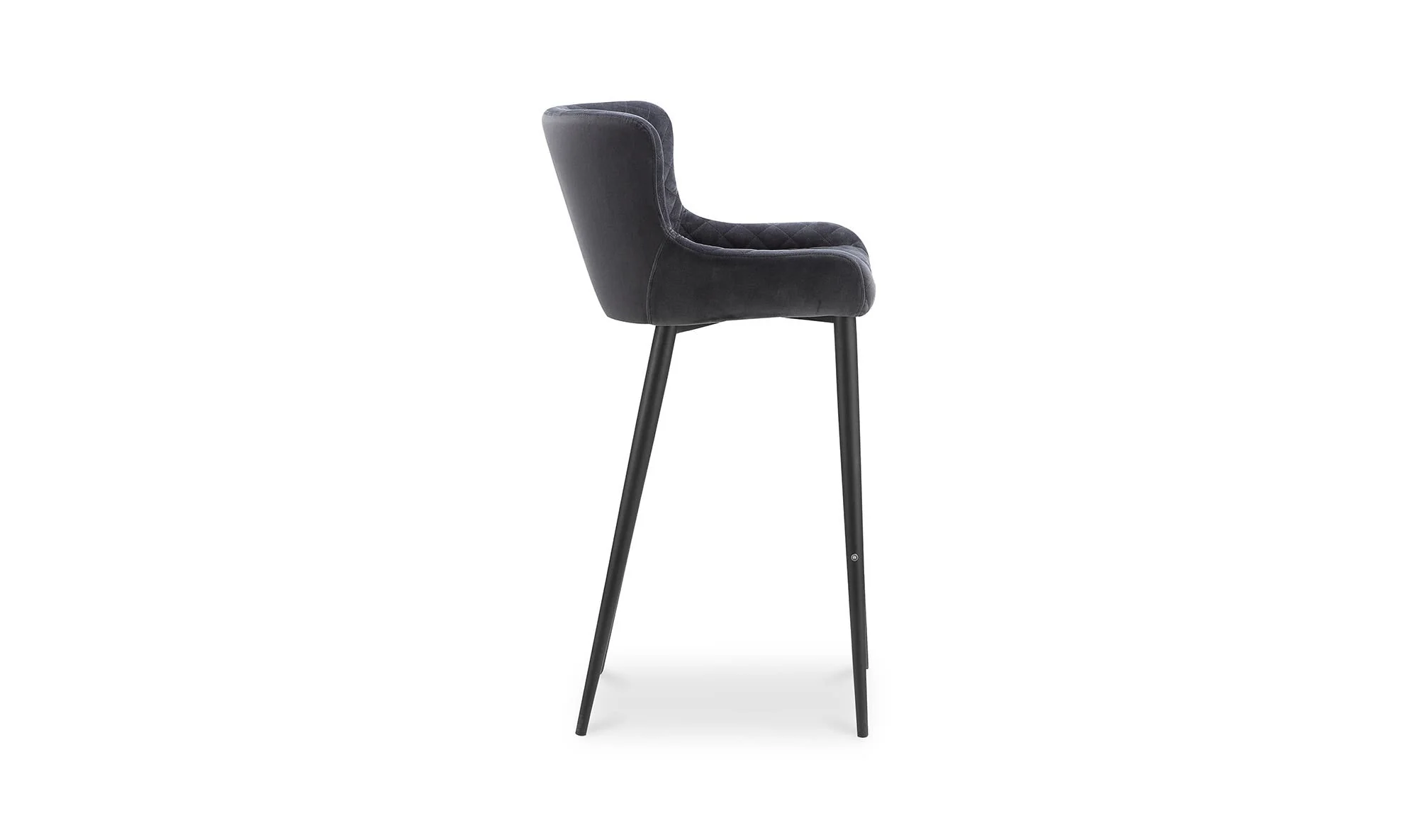 Moe's Home Etta Bar Stool Dark Grey - Image 5