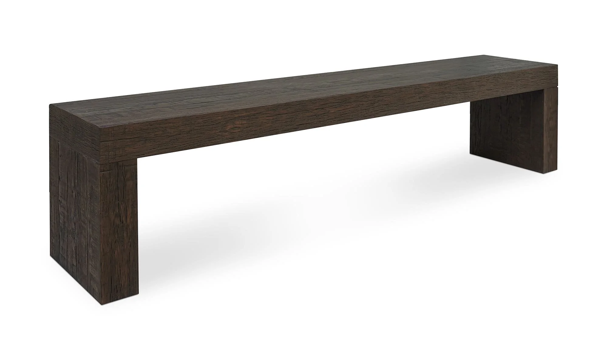 Moe's Home Evander Dining Bench Rustic Brown - Image 4