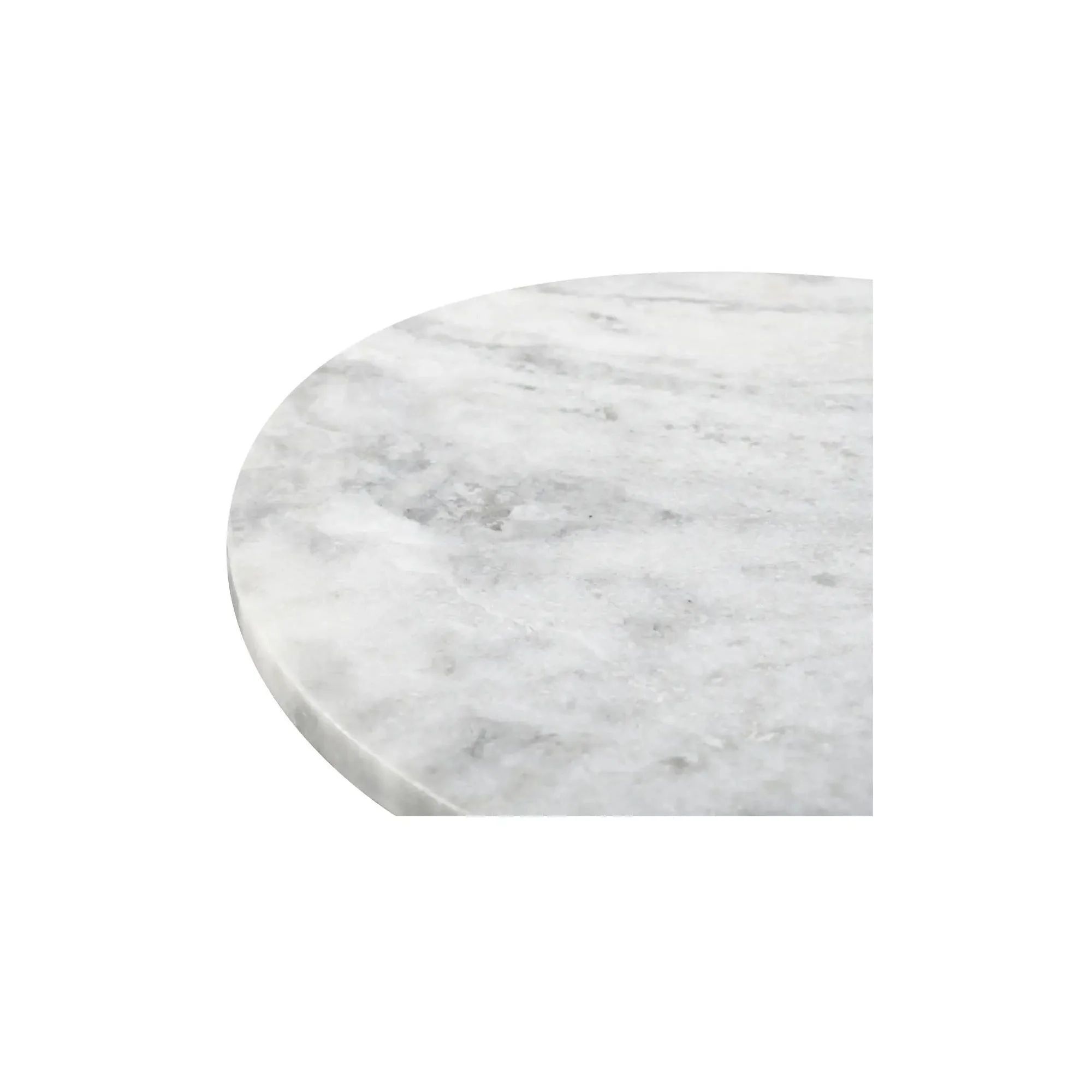 Moe's Home Collection Evelyn Ashen Gray Matrix Marble Accent Table - Image 7