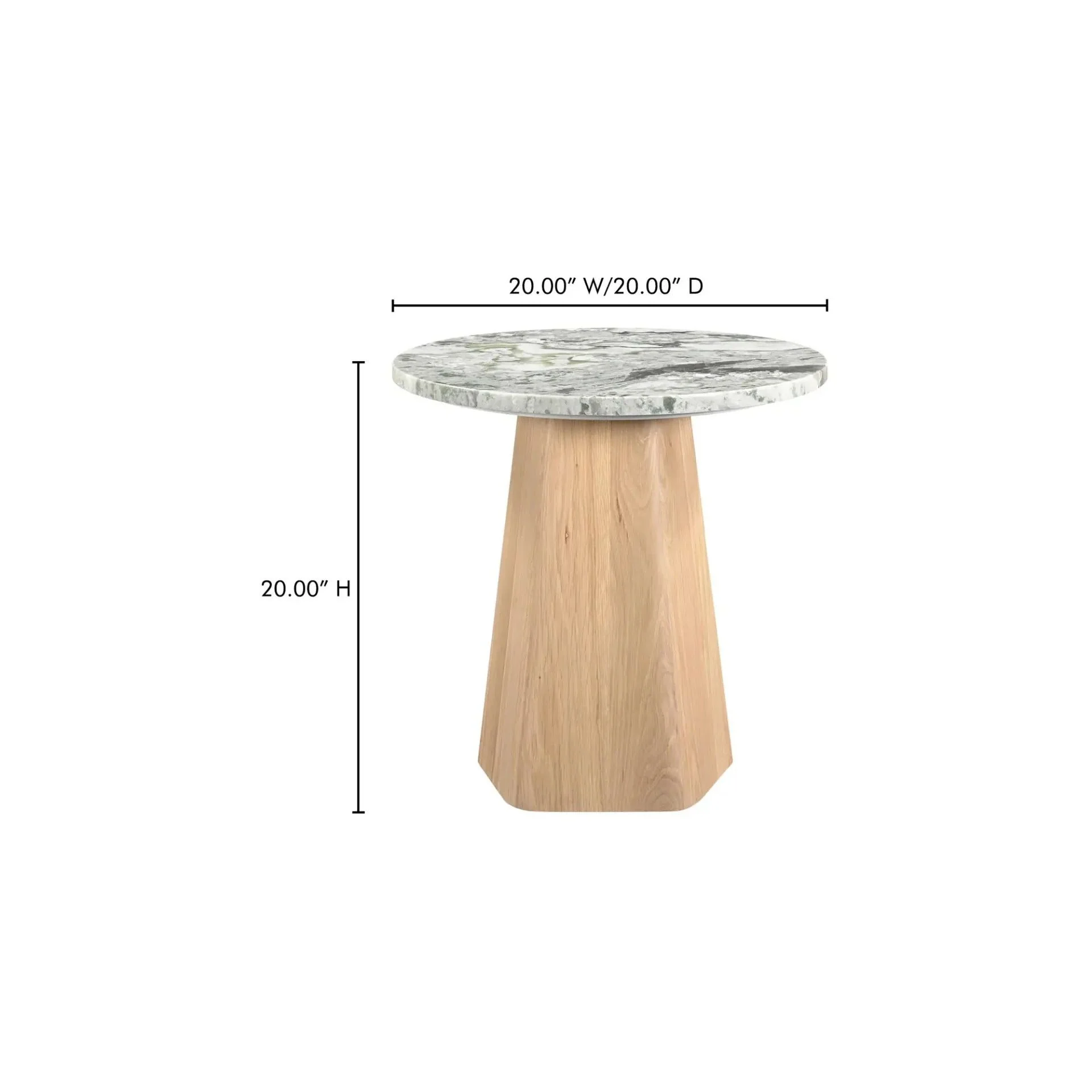 Moe's Home Collection Evelyn Green Onyx Marble Accent Table - Image 13