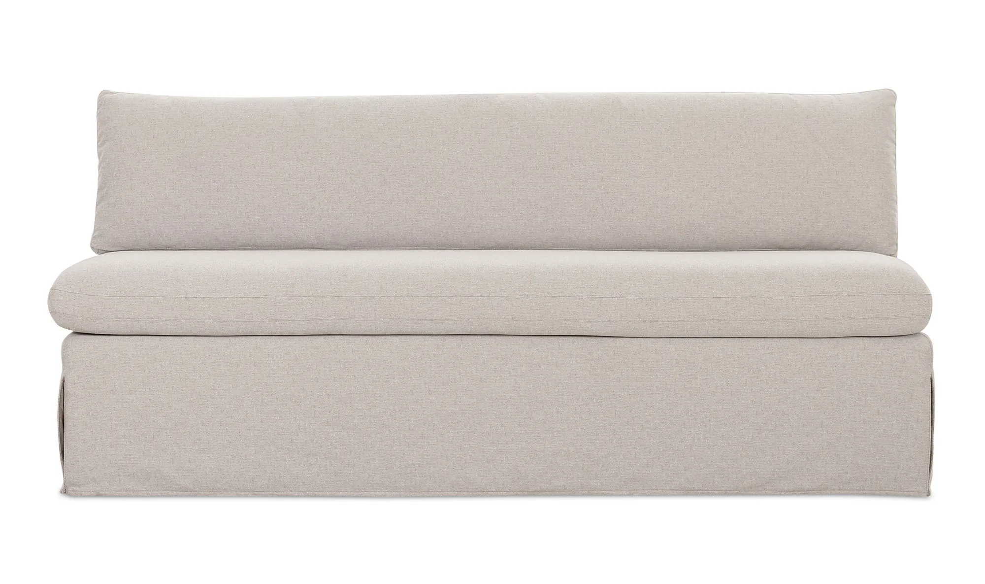 Moe's Home Fable Slipcover Dining Bench Beige