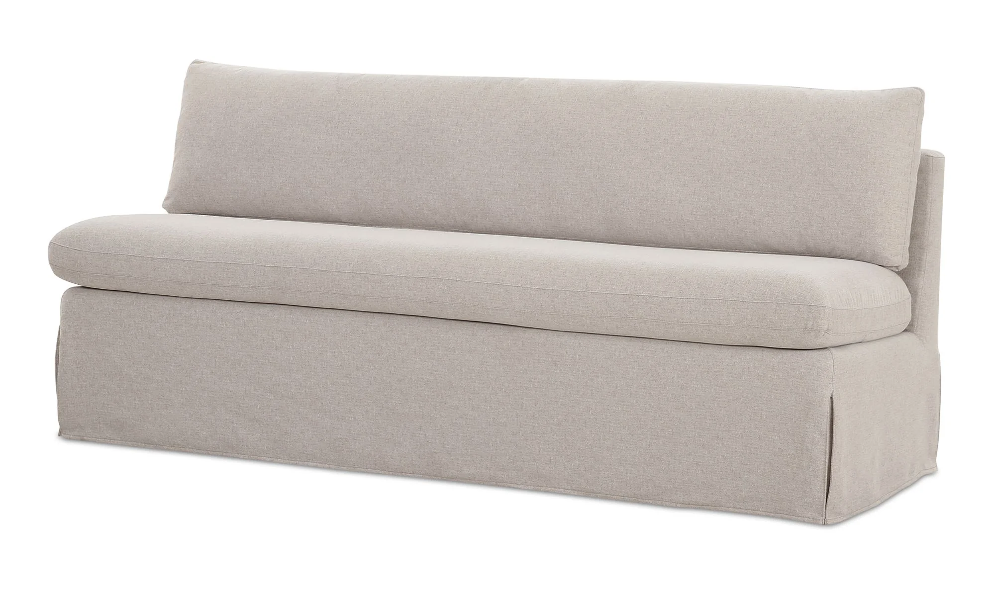 Moe's Home Fable Slipcover Dining Bench Beige - Image 7