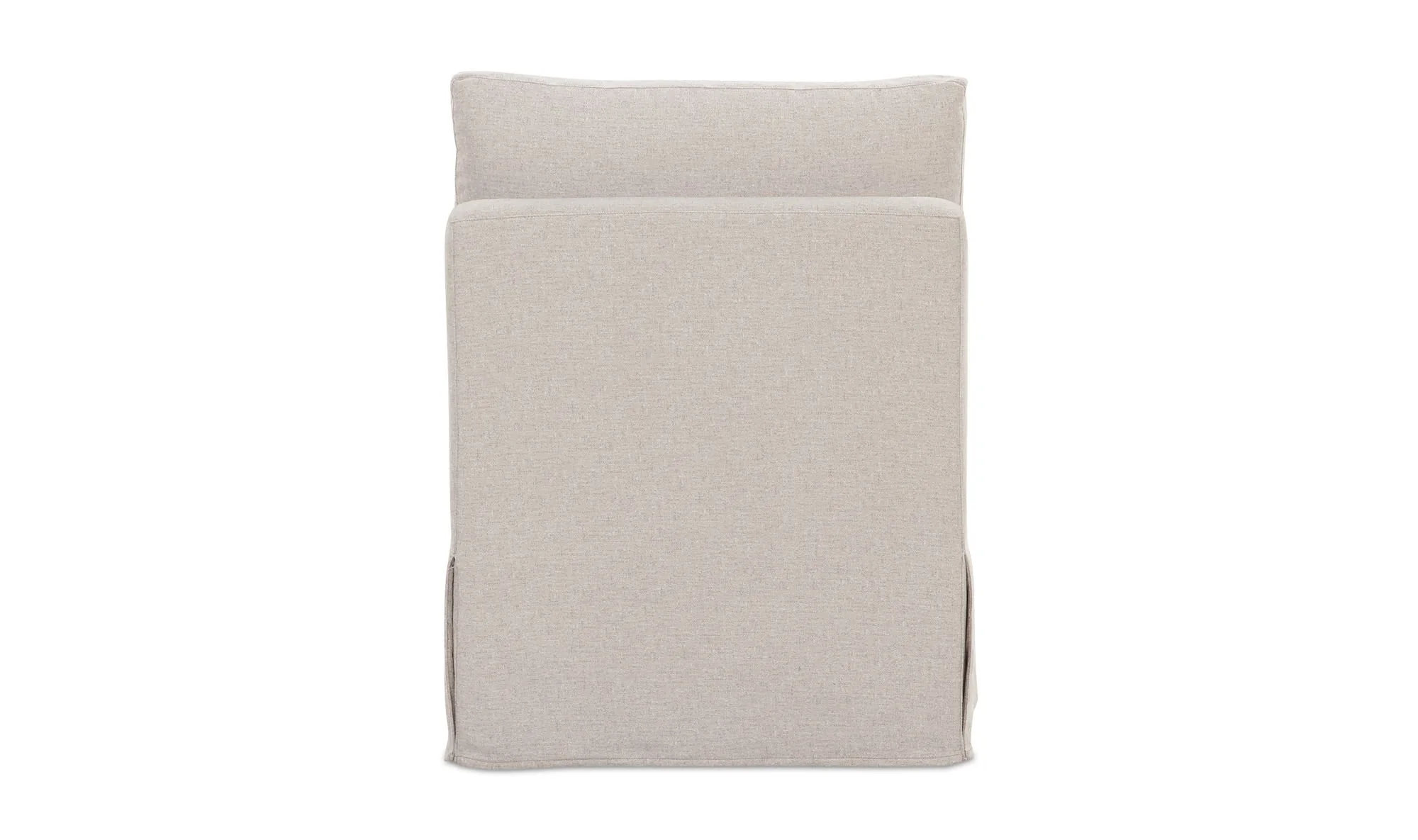 Moe's Home Fable Slipcover Dining Slipper Chair Beige - Image 4