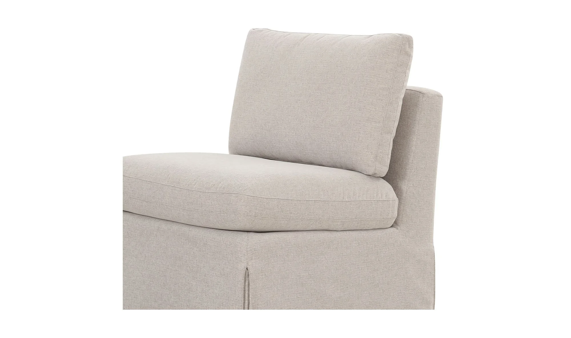 Moe's Home Fable Slipcover Dining Slipper Chair Beige - Image 5