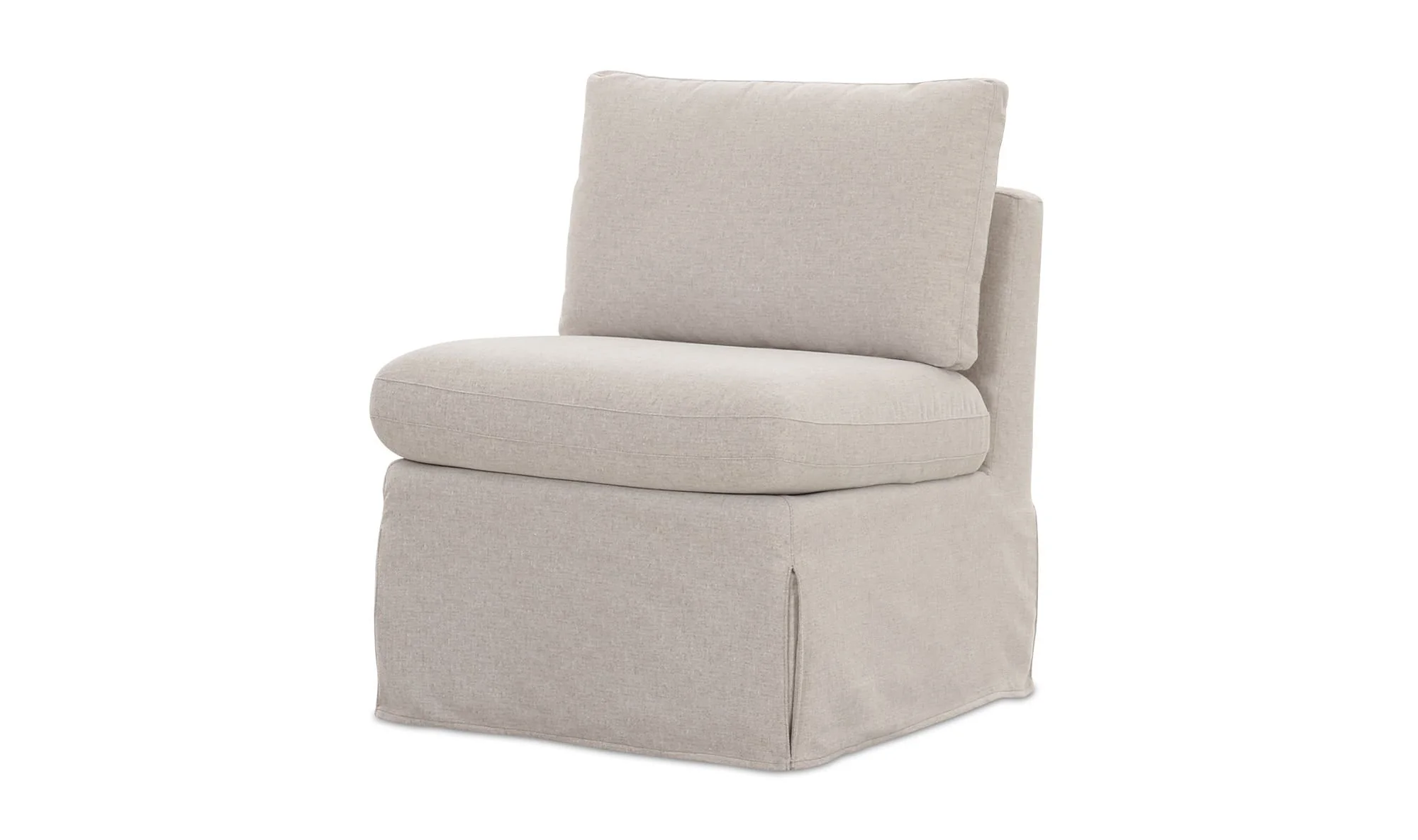 Moe's Home Fable Slipcover Dining Slipper Chair Beige - Image 6