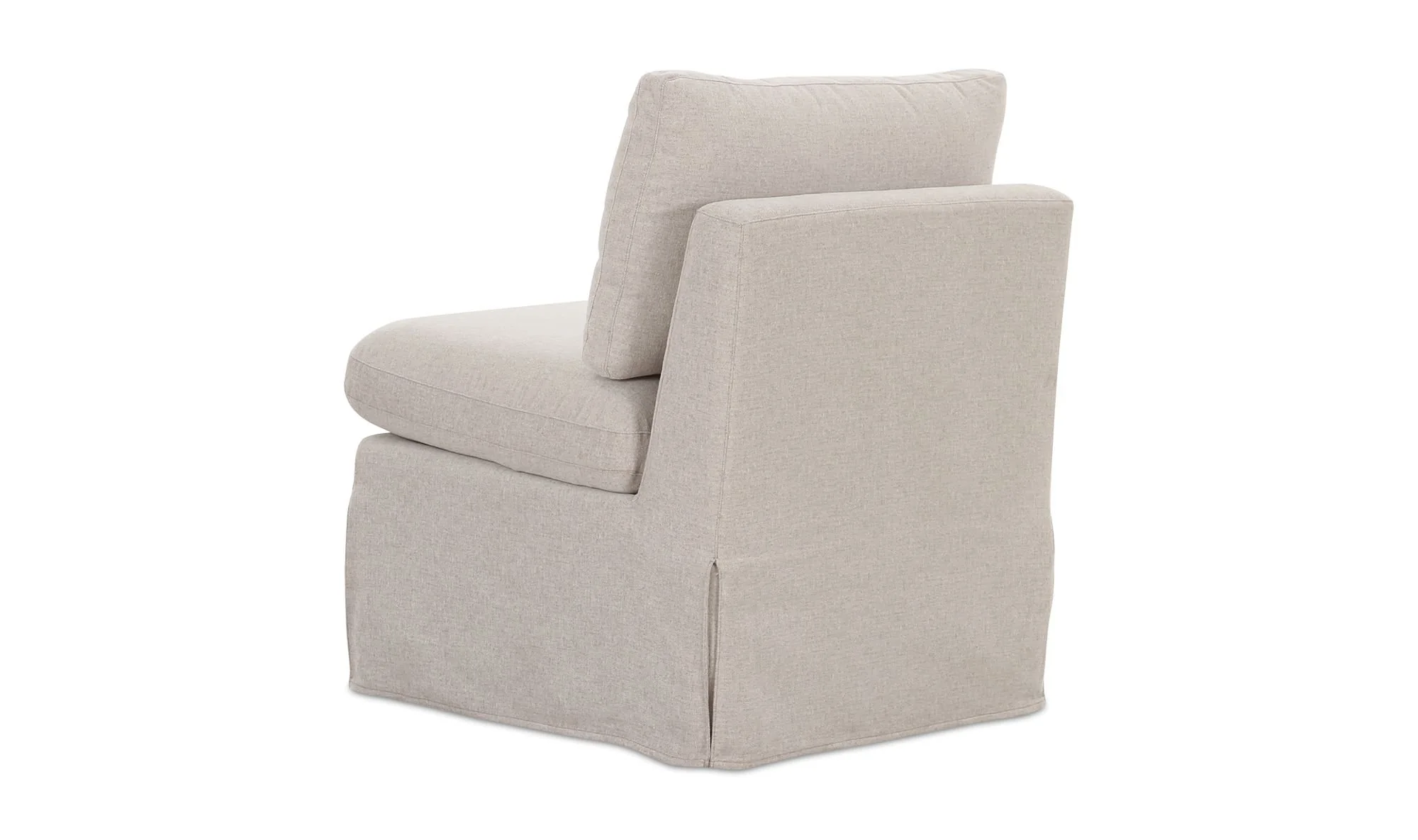 Moe's Home Fable Slipcover Dining Slipper Chair Beige - Image 7