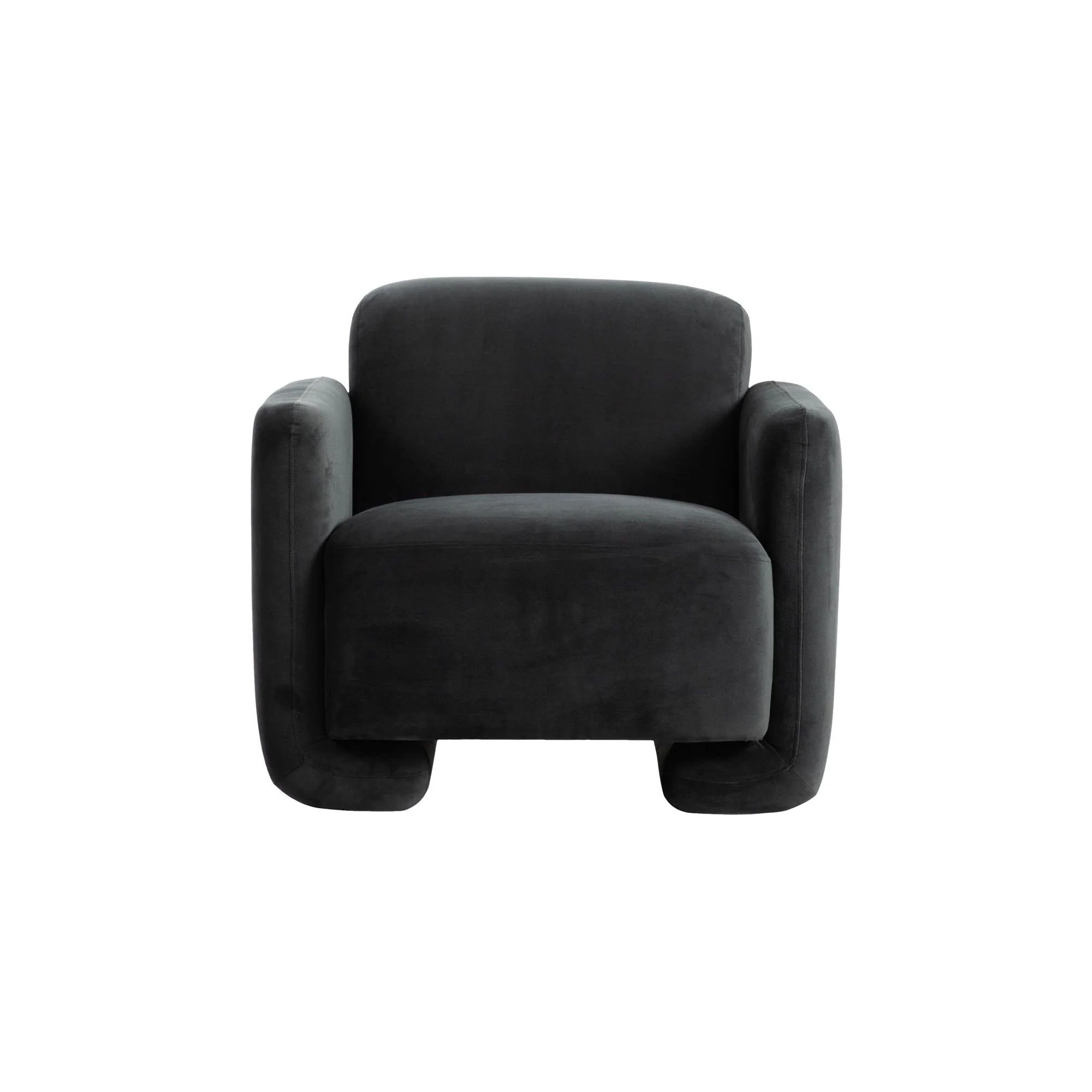 Moe's Home Collection Fallon Shadow Grey Accent Chair