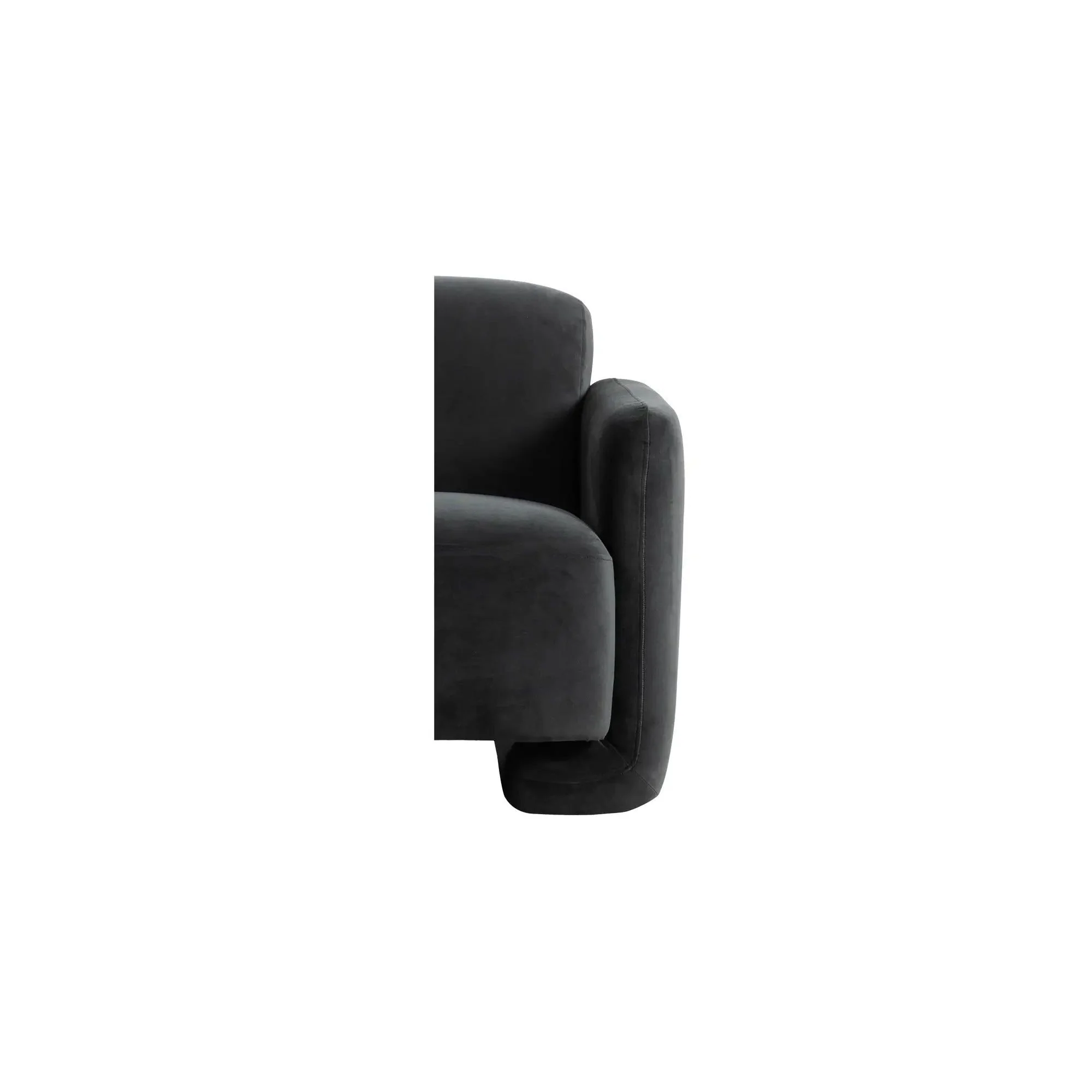 Moe's Home Collection Fallon Shadow Grey Accent Chair - Image 9