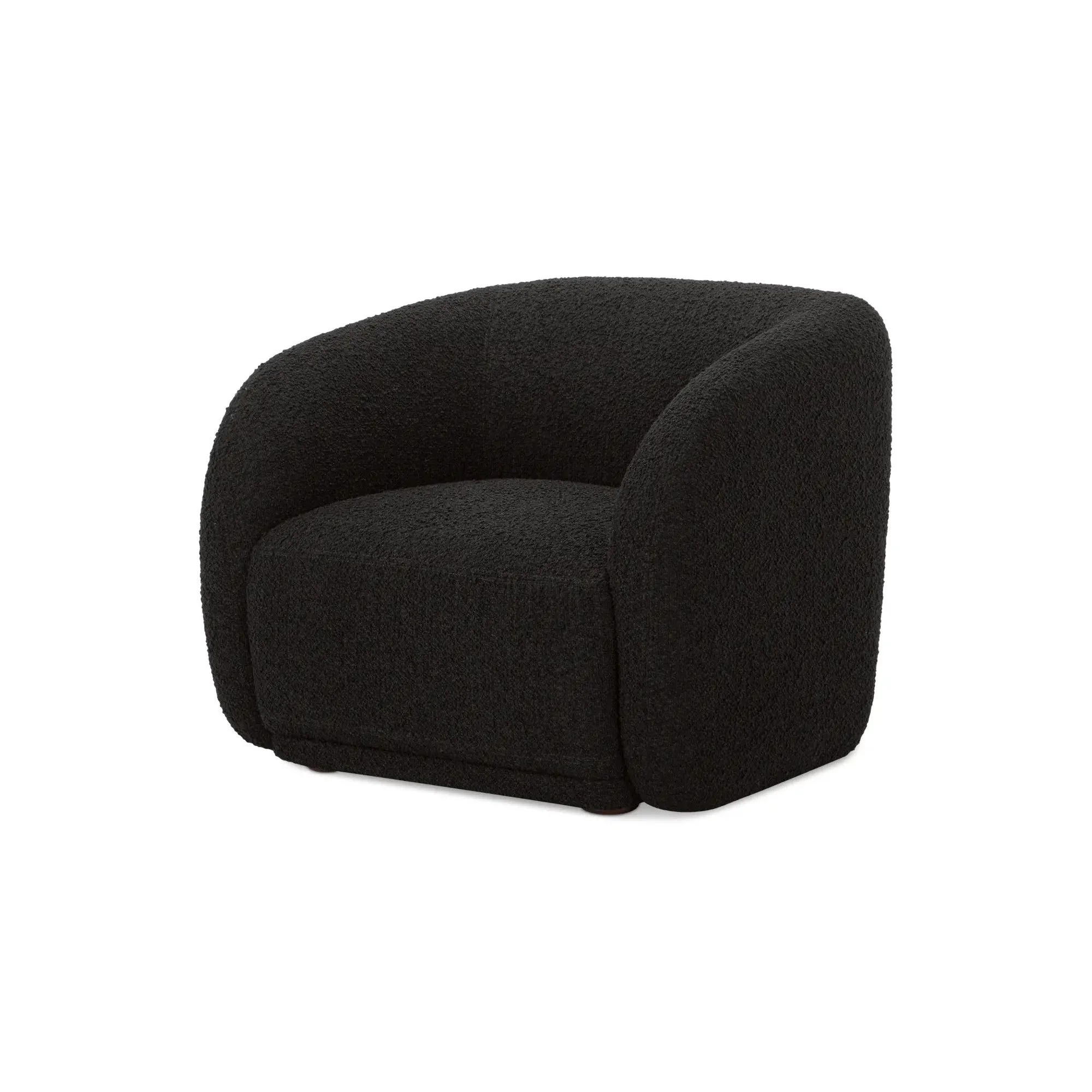 Moe's Home Collection Faye Black Boucle Accent Chair - Image 2