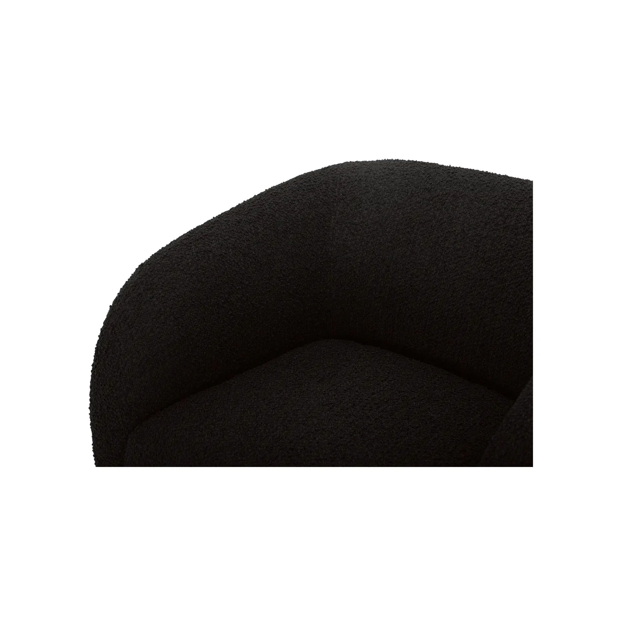 Moe's Home Collection Faye Black Boucle Accent Chair - Image 6