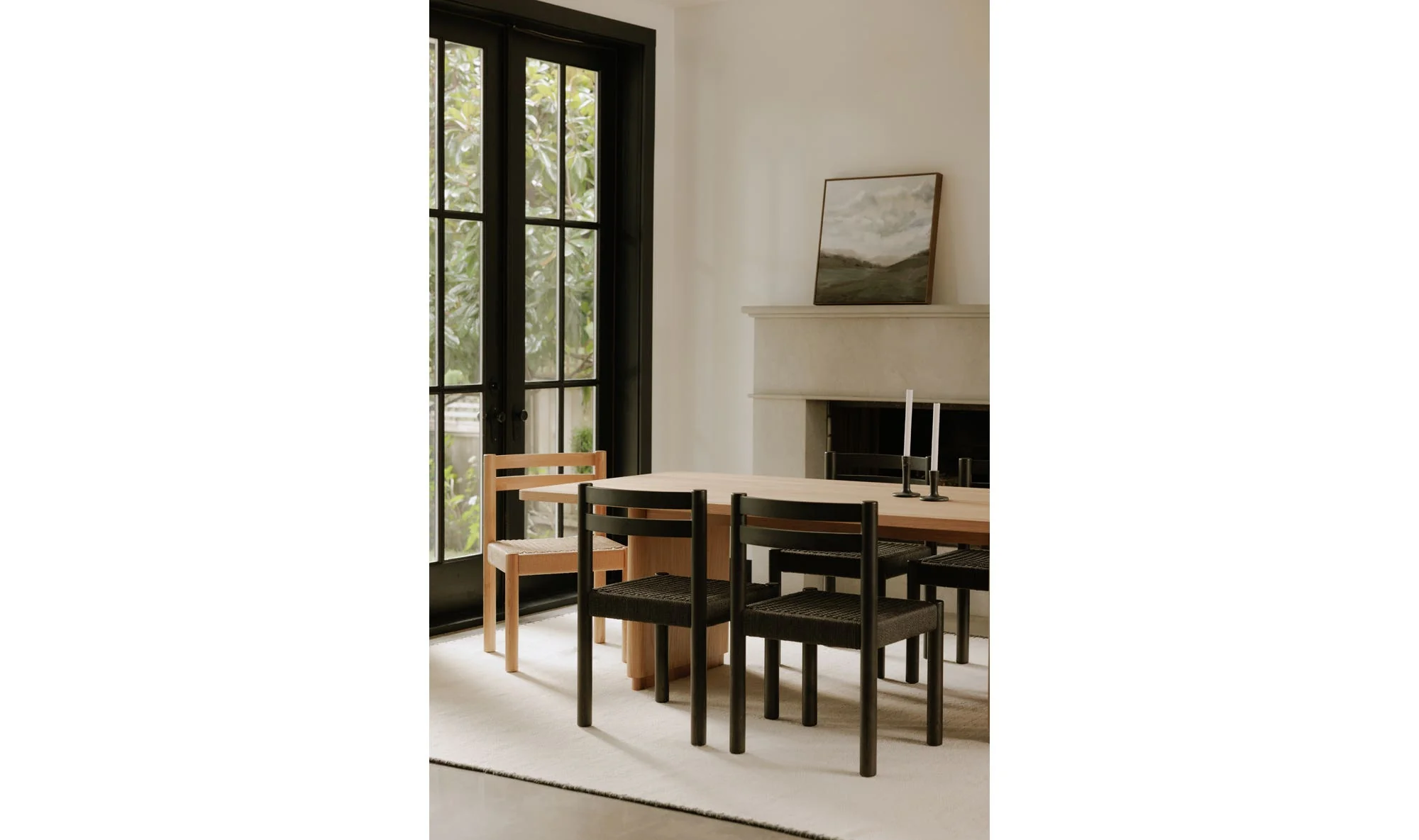 Moe's Home Finn Dining Chair Black–Set Of Two - Image 3