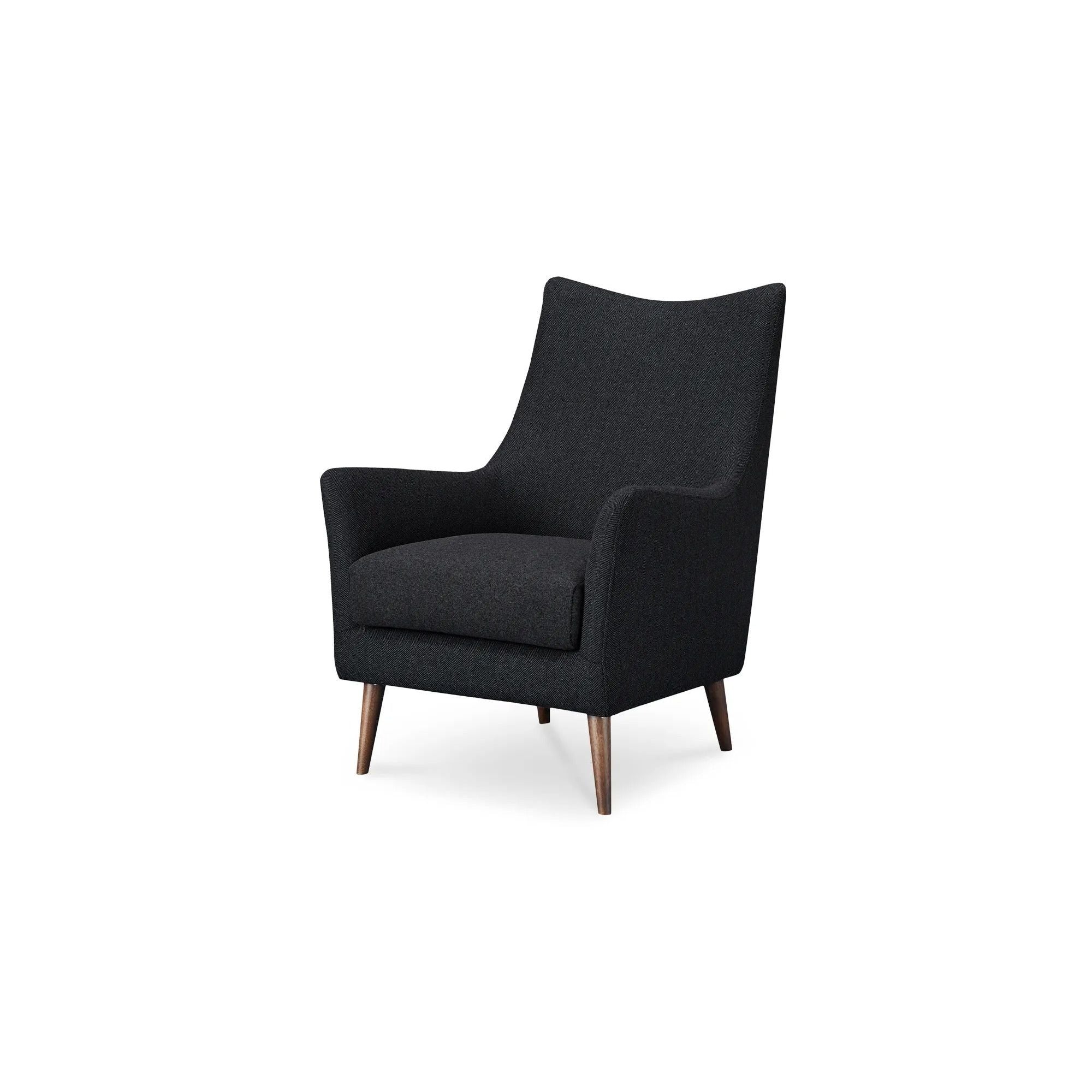 Moe's Home Collection Fisher Charcoal Armchair - Image 4