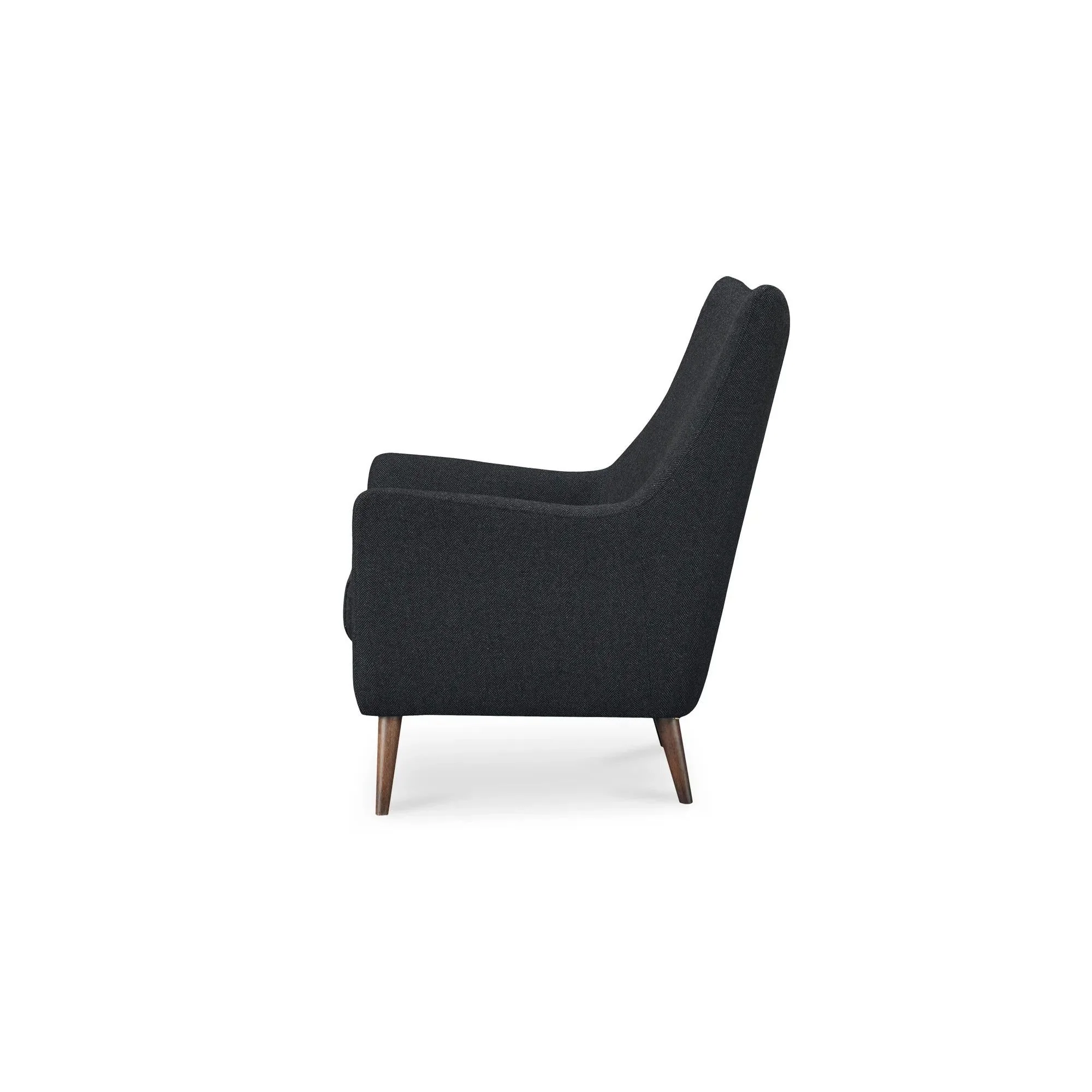 Moe's Home Collection Fisher Charcoal Armchair - Image 5