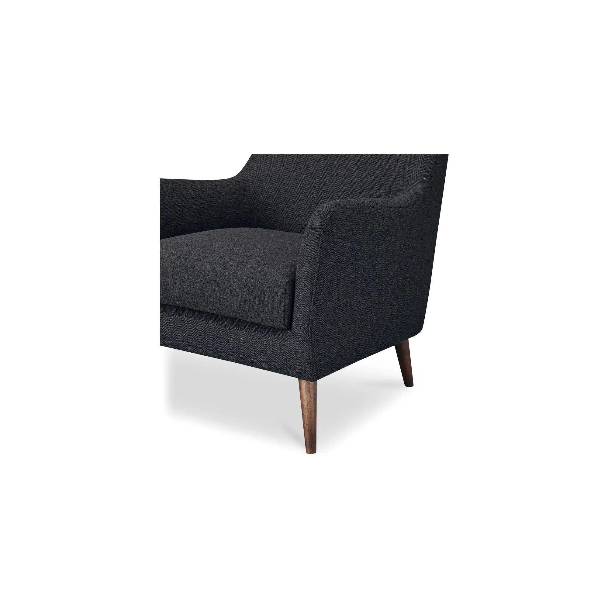 Moe's Home Collection Fisher Charcoal Armchair - Image 7