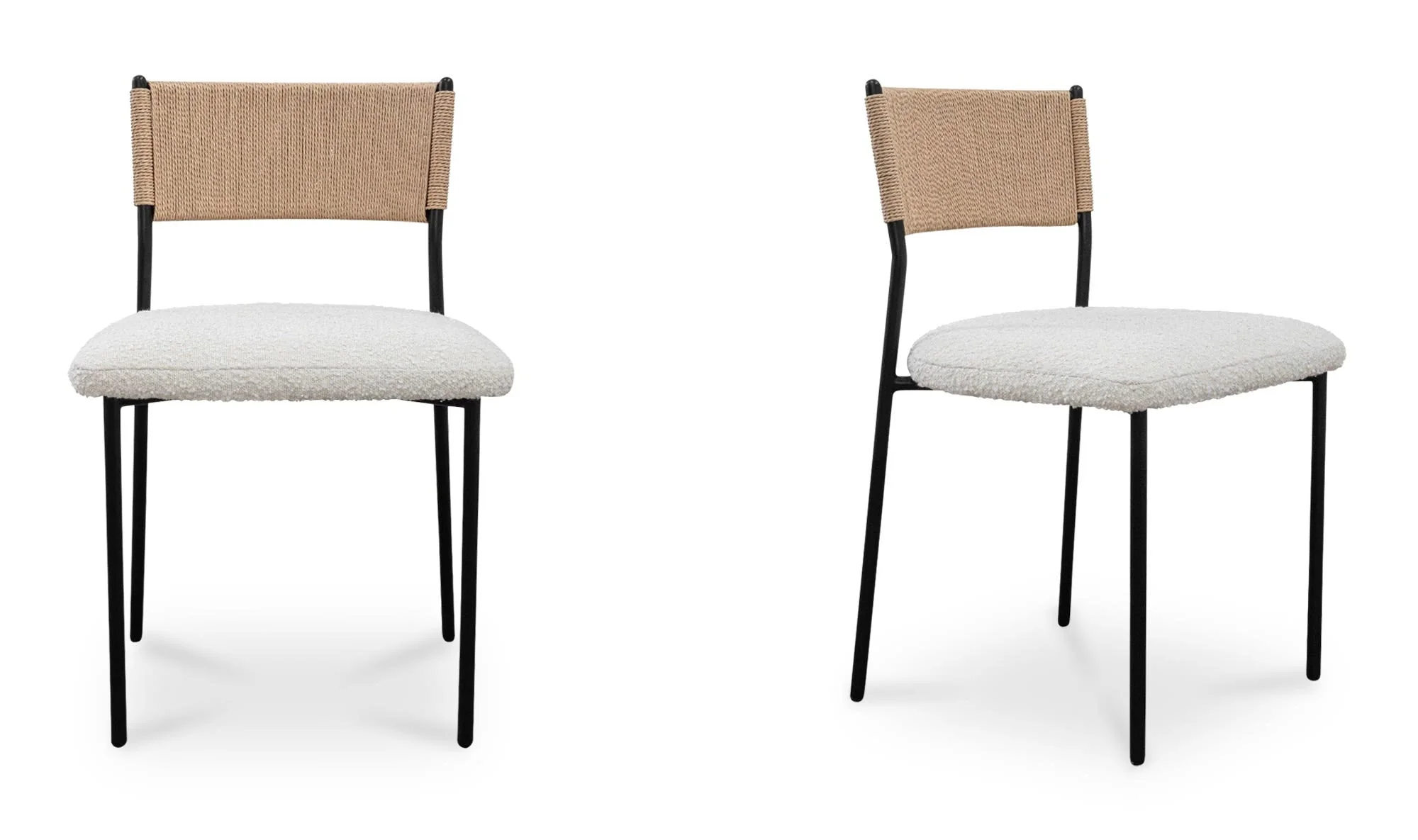 Moe's Home Foley Dining Chair White Set Of Two
