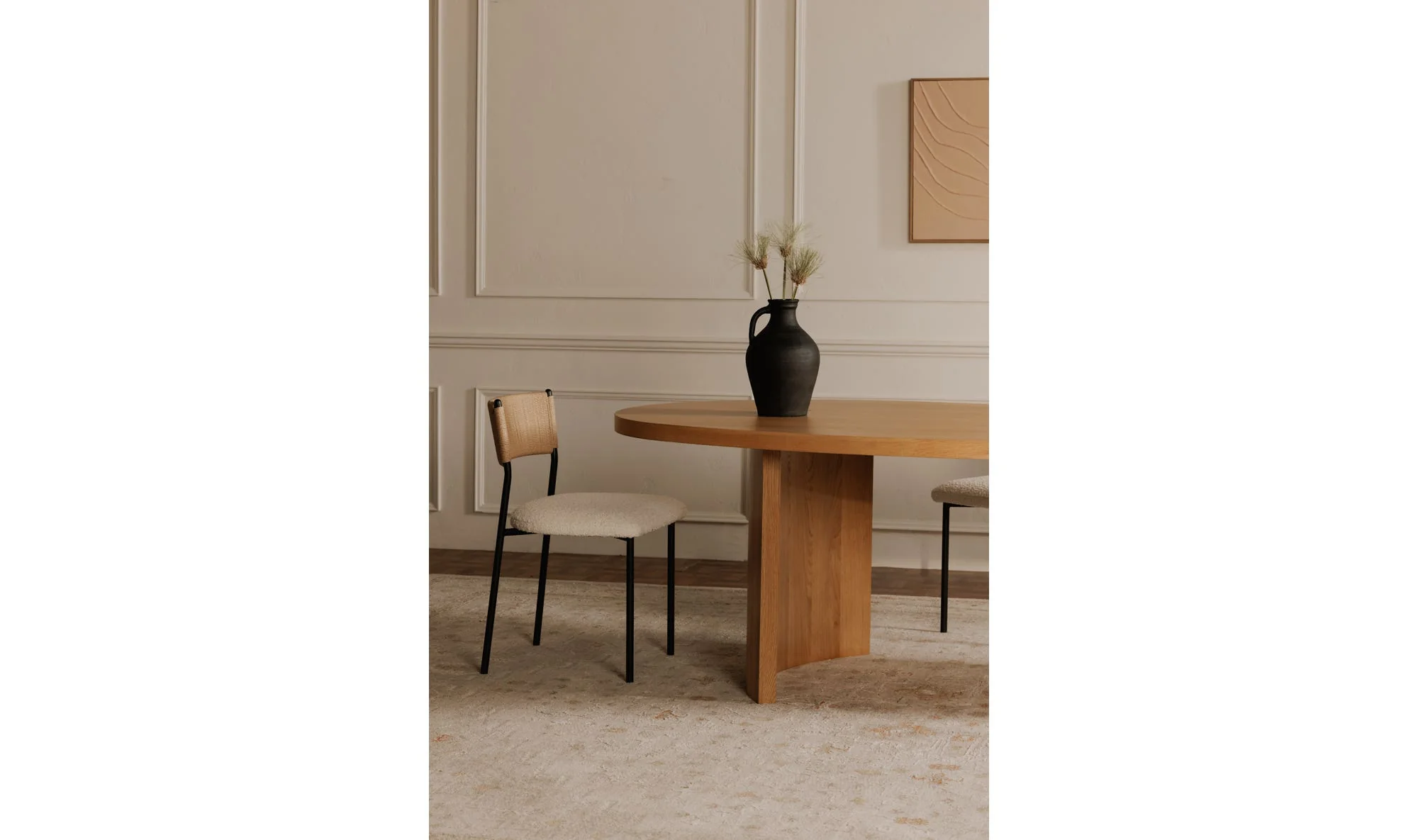 Moe's Home Foley Dining Chair White Set Of Two - Image 3