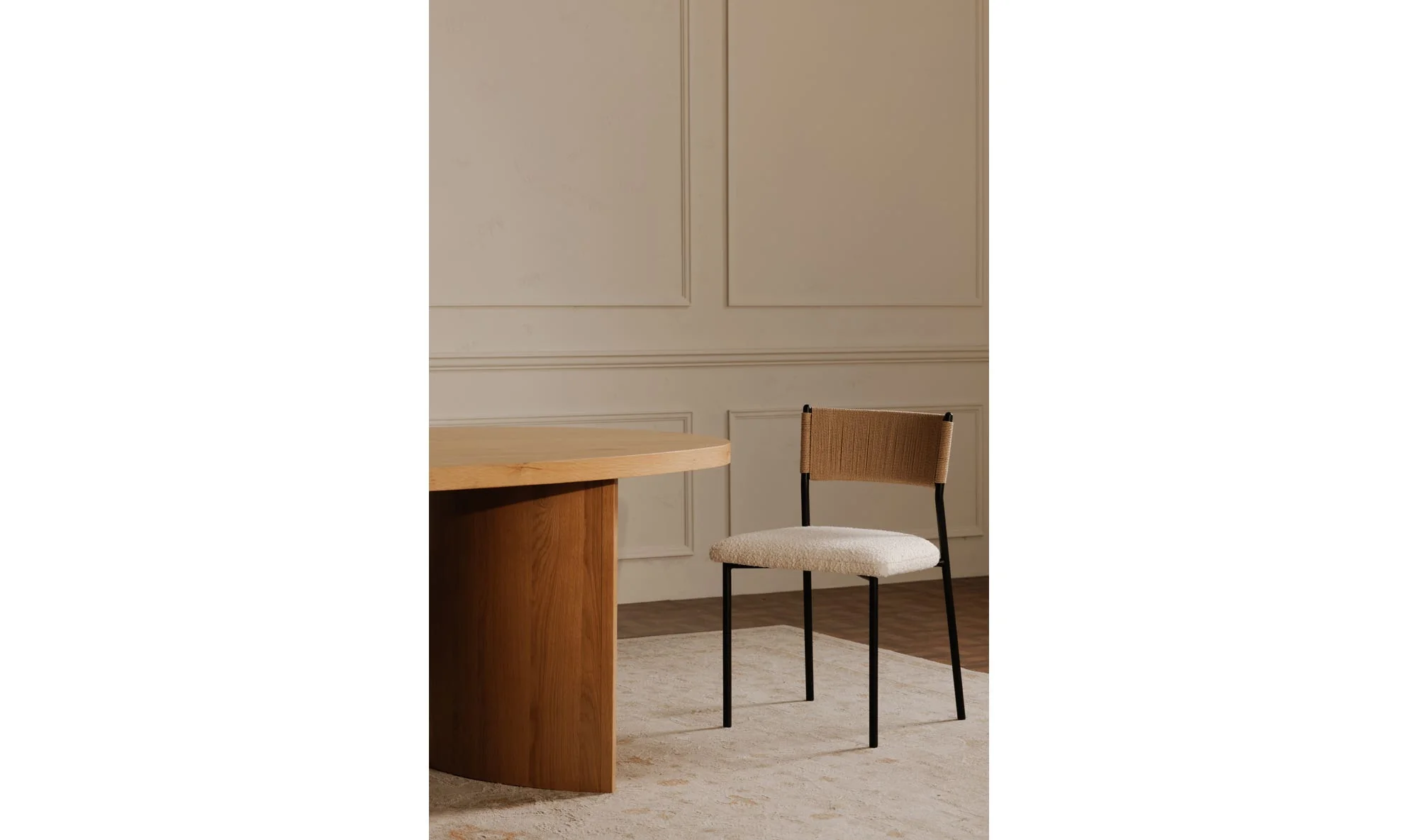 Moe's Home Foley Dining Chair White Set Of Two - Image 4