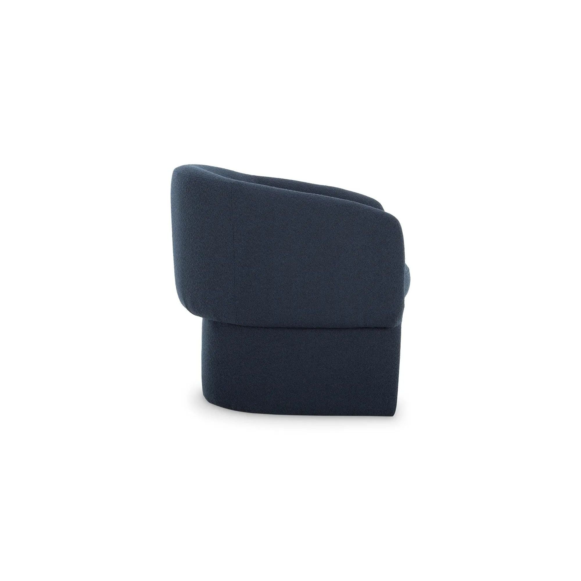 Moe's Home Collection Franco Dark Indigo Chair - Image 6