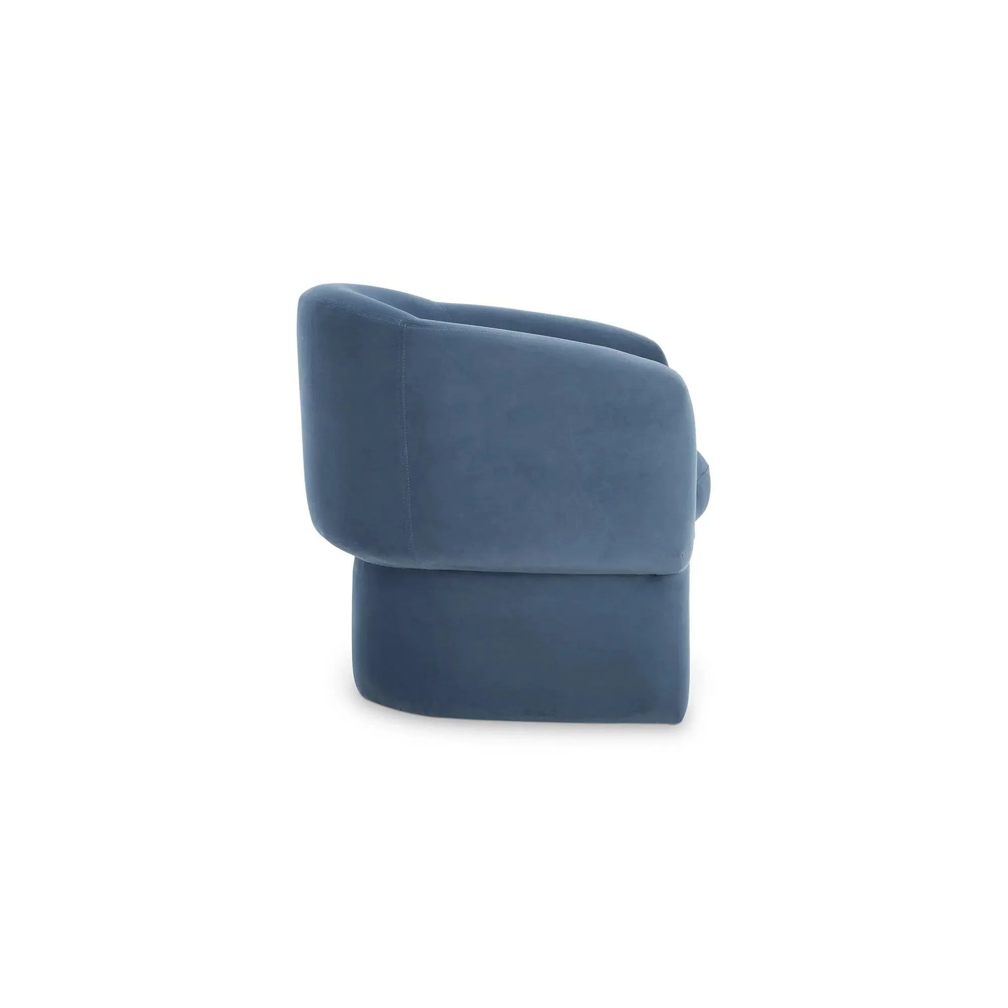 Moe's Home Collection Franco Dusted Blue Chair - Image 6