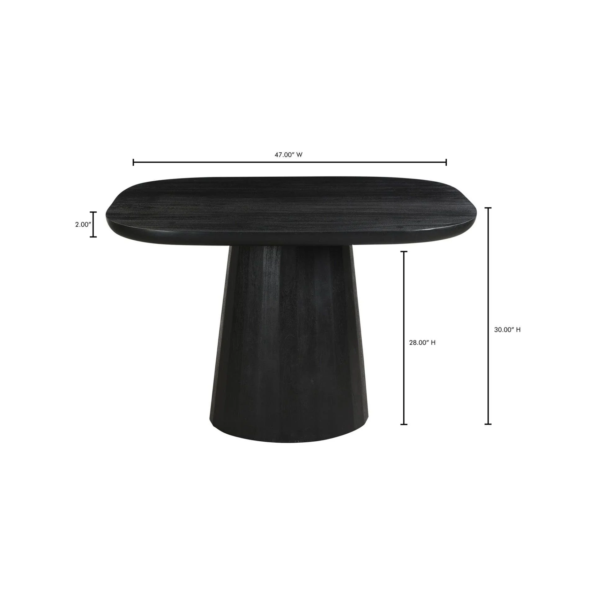Moe's Home Freed Dining Table Black - Image 8