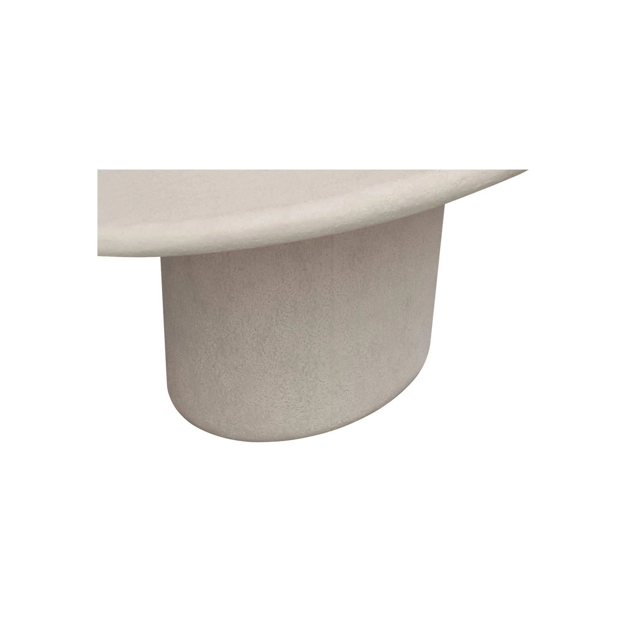 Moe's Home Frida Outdoor Dining Table Cream - Image 4
