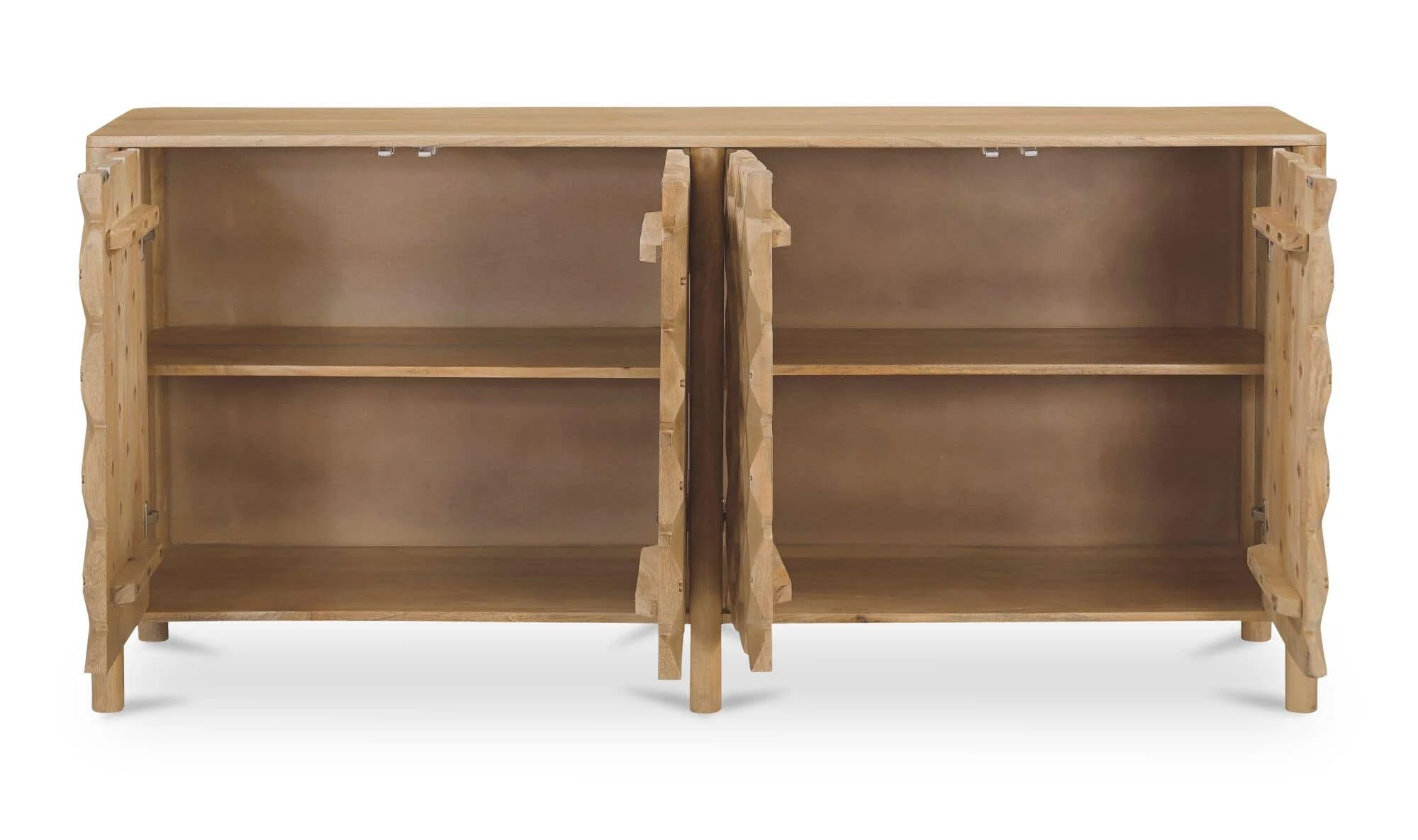 Moe's Home Fulton 4 Door Sideboard Natural - Image 10