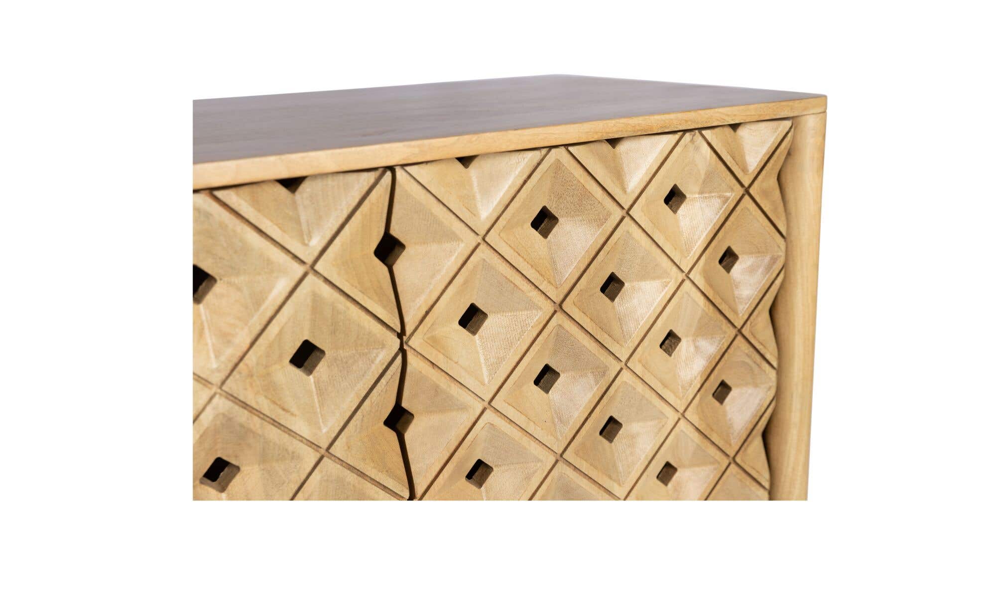 Moe's Home Fulton 4 Door Sideboard Natural - Image 8