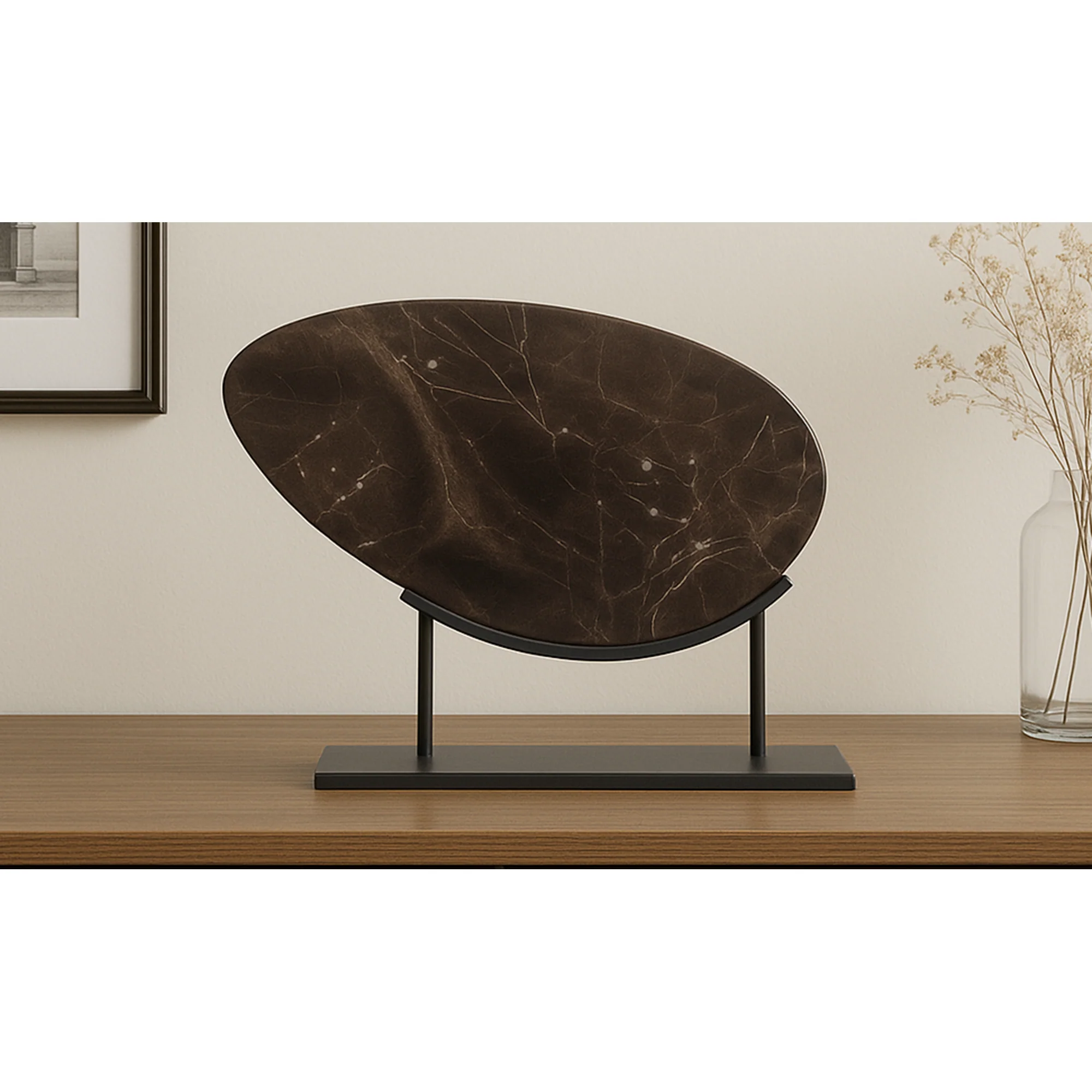 Moe's Home Galen Sculpture Saint Laurent Brown Marble - Image 2