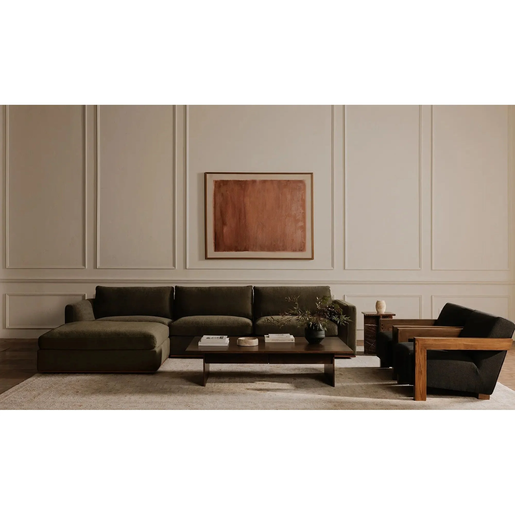Moe's Home Collection Garnet Charcoal Lounge Chair - Image 2