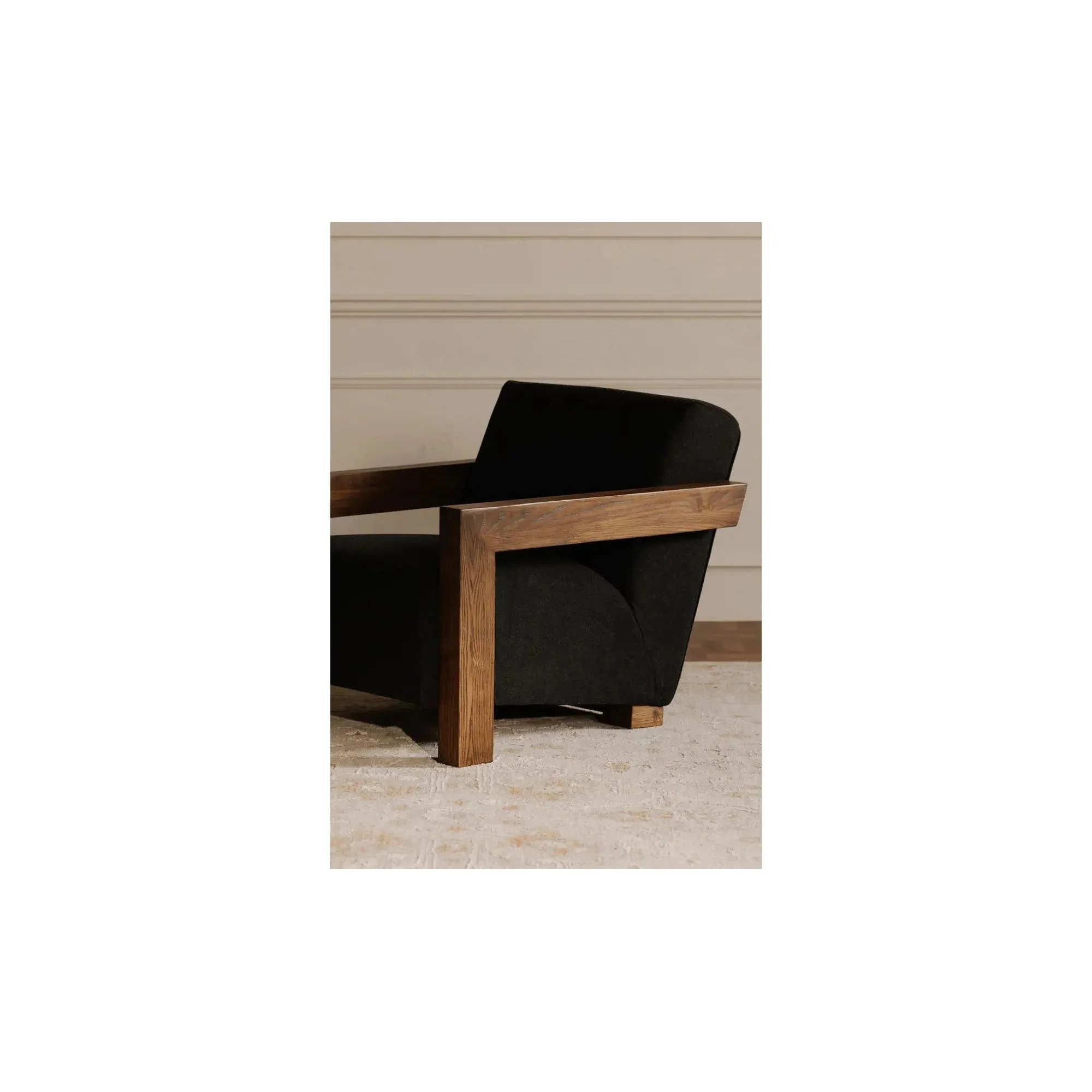 Moe's Home Collection Garnet Charcoal Lounge Chair - Image 4