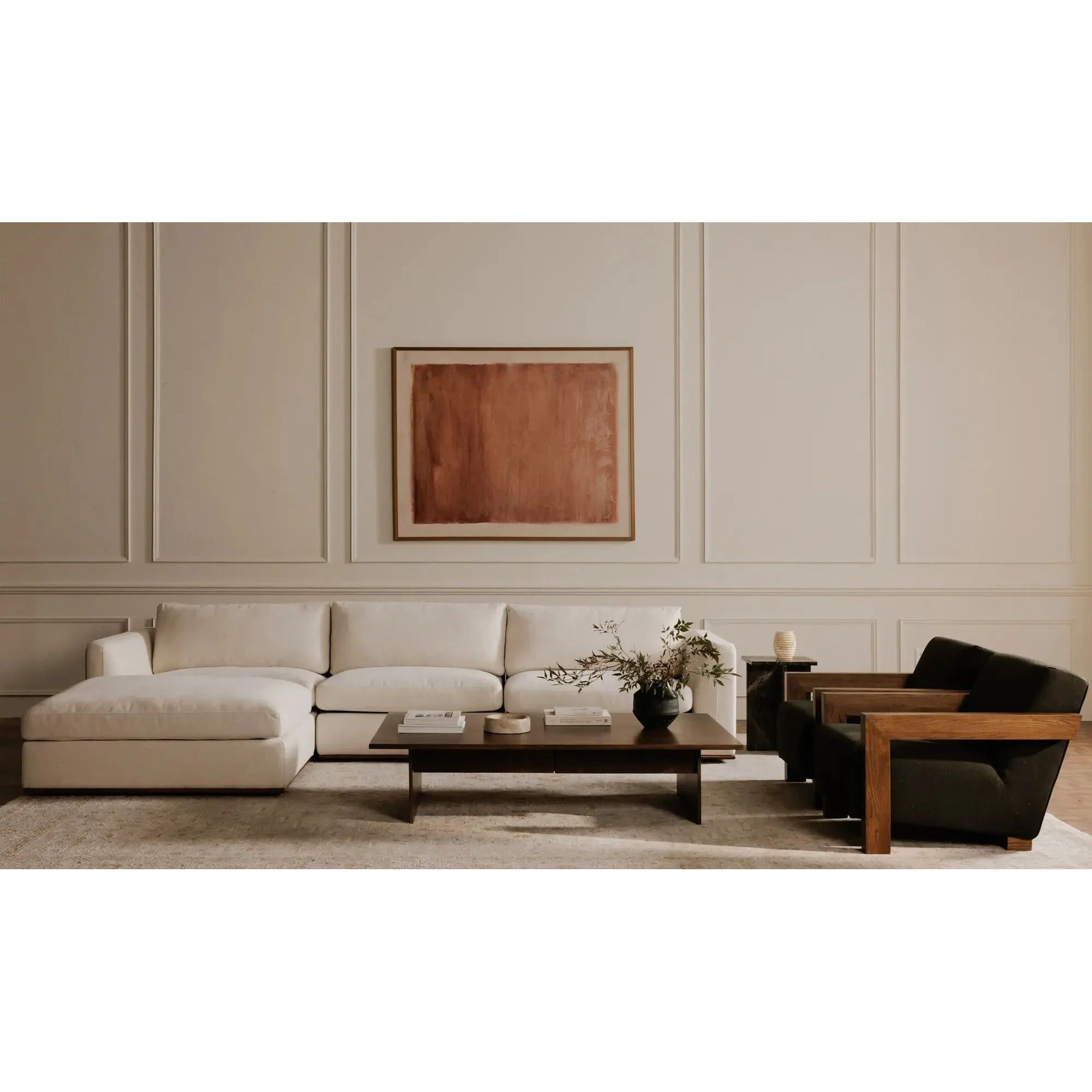 Moe's Home Collection Garnet Olive Lounge Chair - Image 2