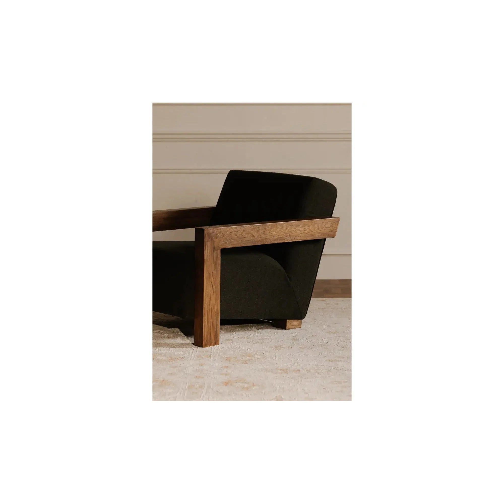 Moe's Home Collection Garnet Olive Lounge Chair - Image 4