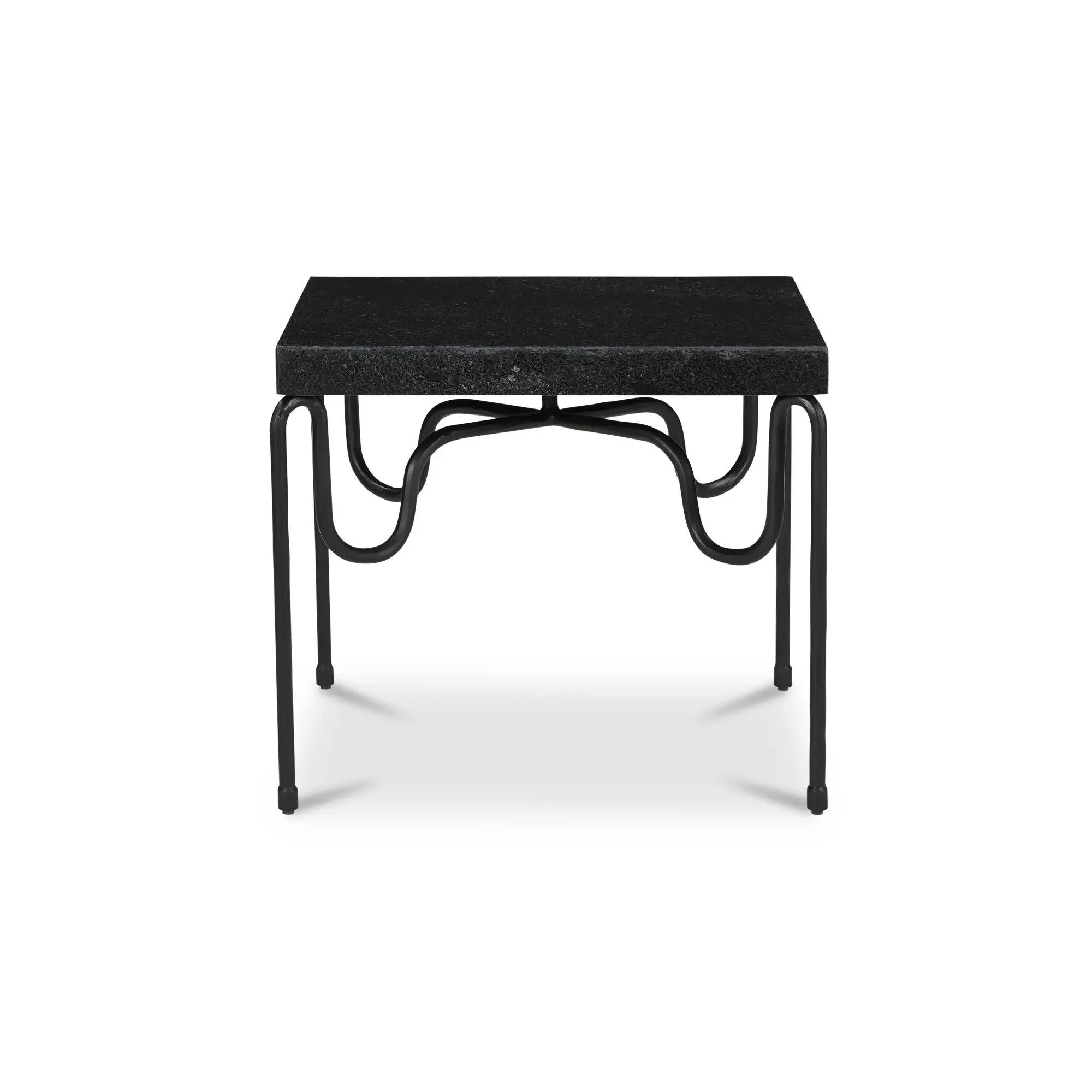 Moe's Home Collection Getty Black Granite Side Table - Image 5